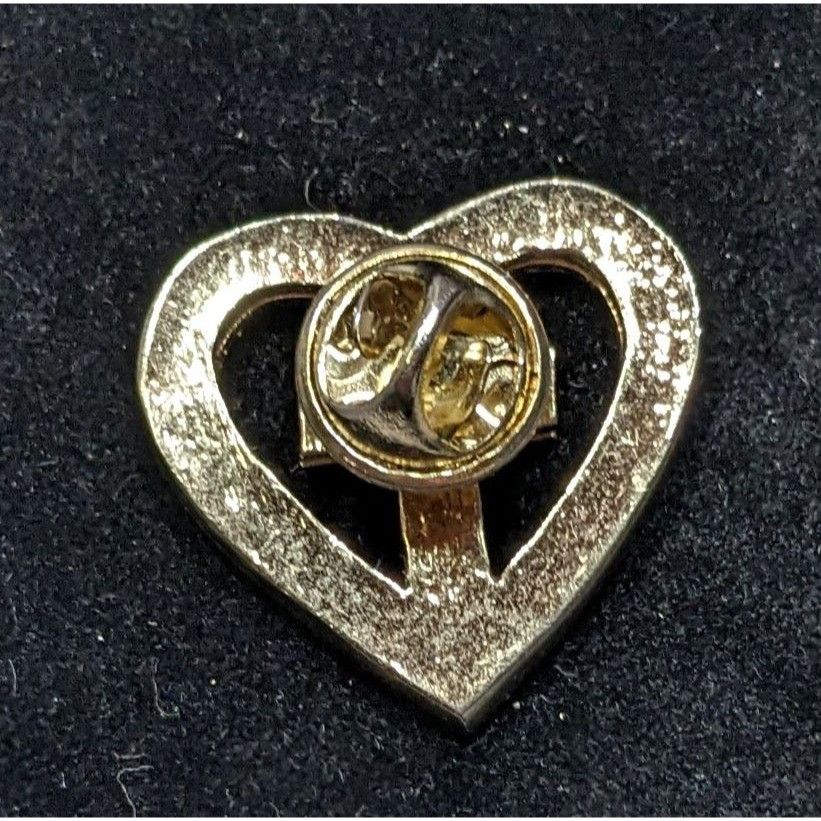 Other Religious Cross Heart Lapel Pin With Rainbow Rhinestones Size ONE SIZE - 4 Thumbnail