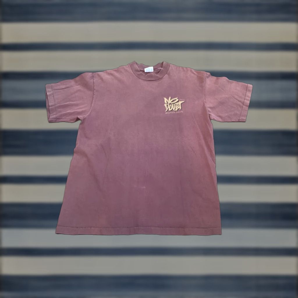 Vintage VINTAGE SOF TEE 90s Jesus Christian Shirt XL Red Acid-Wash Geometric Logo Tee Mens Size US XL / EU 56 / 4 - 1 Thumbnail
