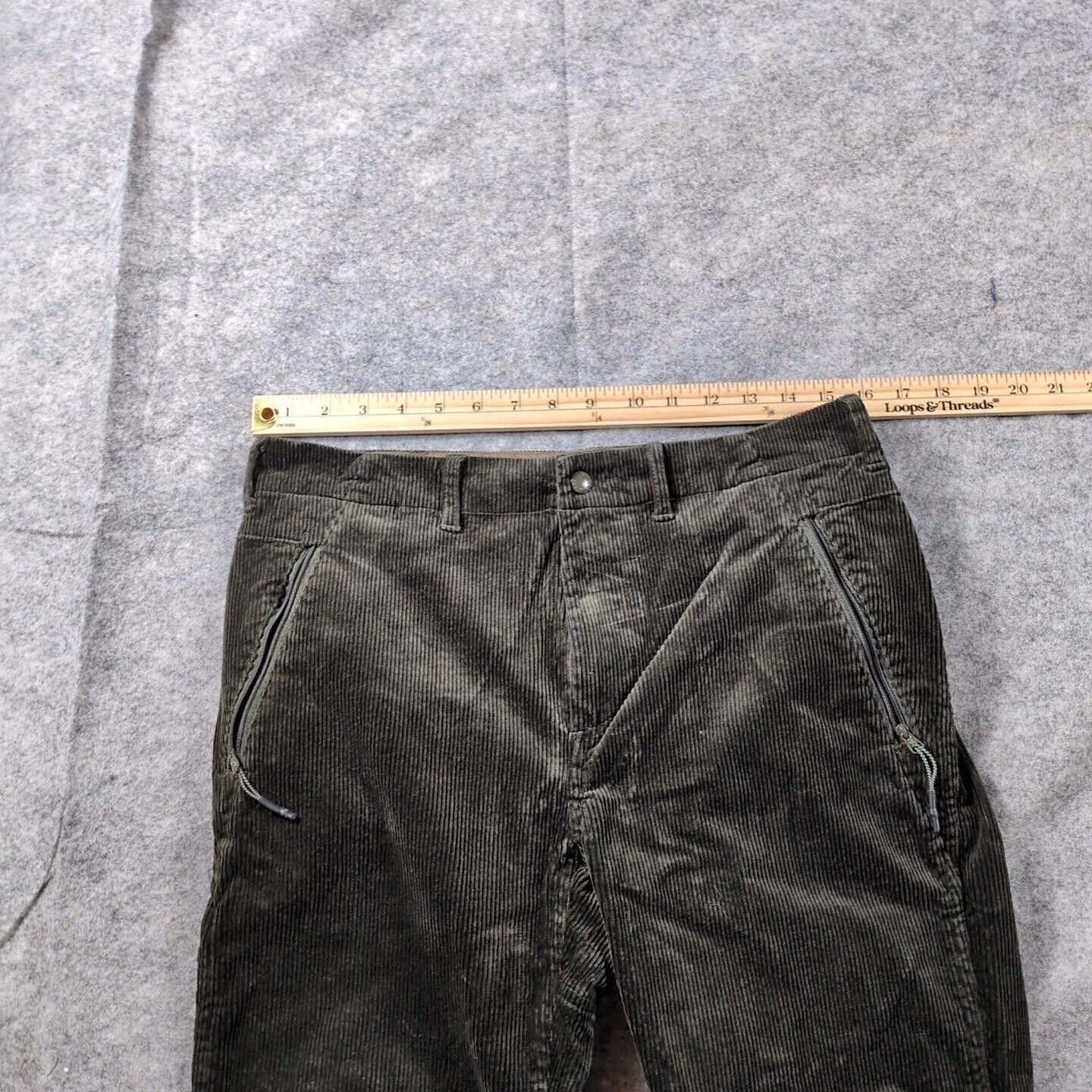 Beams Plus Beams Men Japanese Corduroy Pants M Dark Olive Japan Size US 32 / EU 48 - 4 Thumbnail