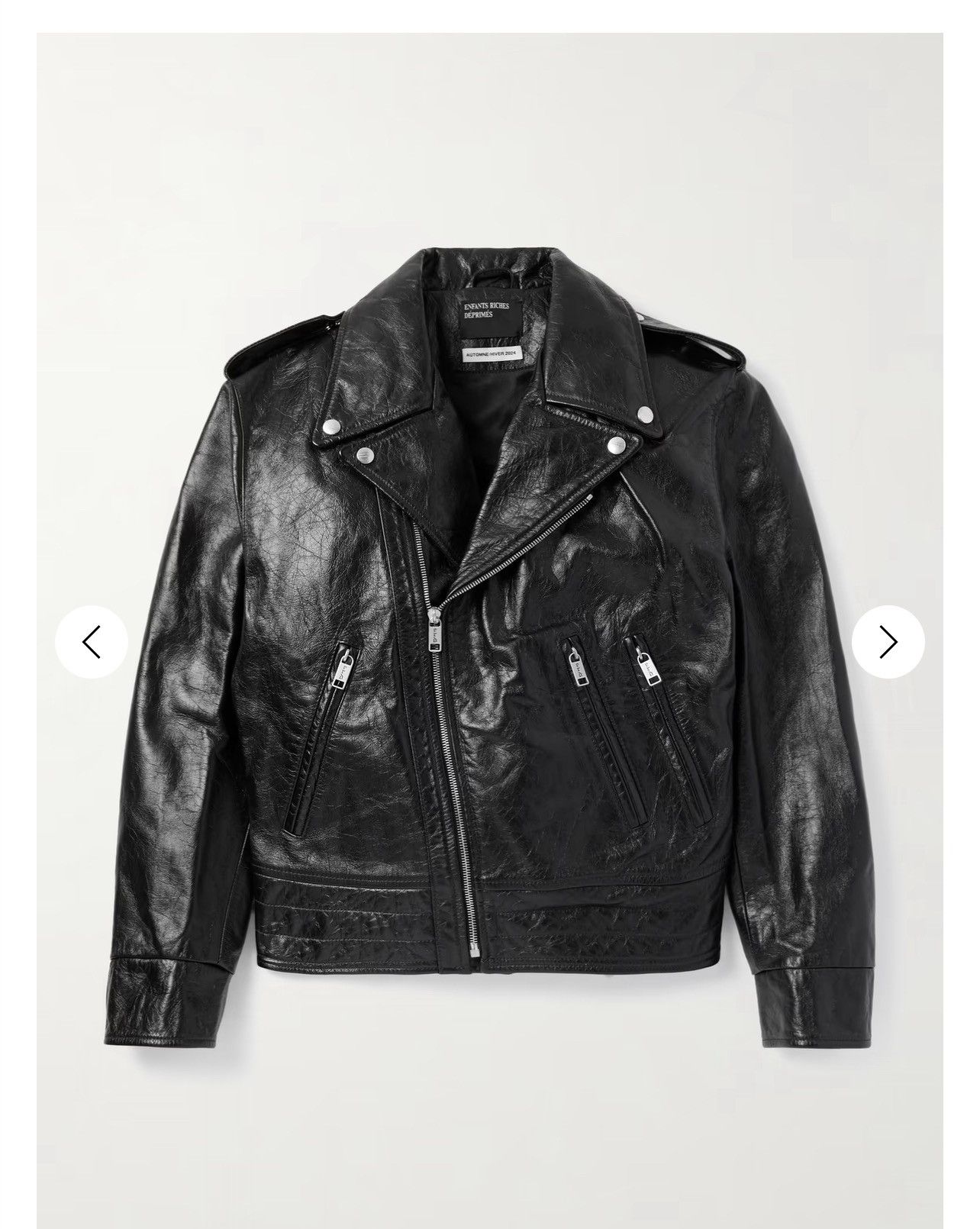 Enfants Riches Deprimes ENFANTS RICHES DÉPRIMÉS Distressed Leather Biker Jacket Size US M / EU 48-50 / 2 - 10 Thumbnail