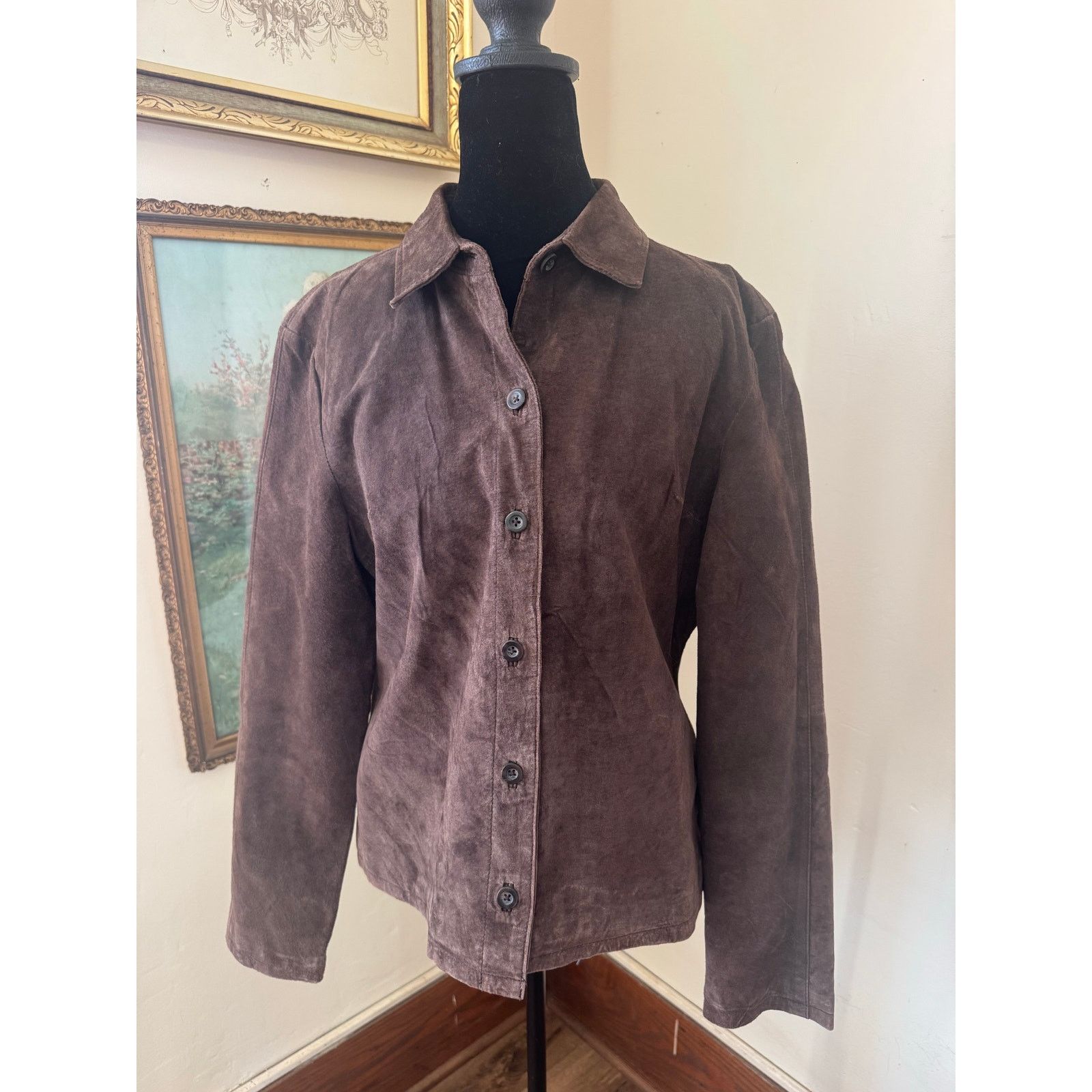 Other Vintage Gilrichco Chocolate Brown Suede Leather Jacket M Size M / US 6-8 / IT 42-44 - 1 Thumbnail