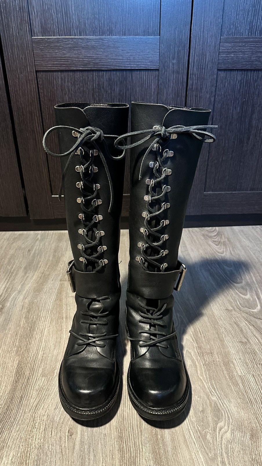 Dirk Bikkembergs Dirk Bikkemberg 90s Steel Hell Boots-ICONIC