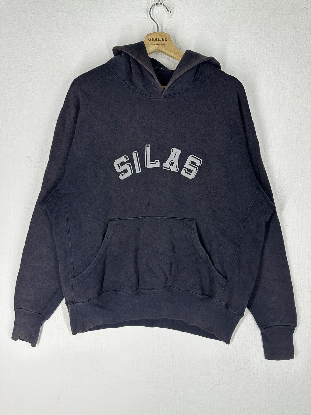 Silas Vintage Silas Spellout Box Logo Hoodie Sweatshirt Size US L / EU 52-54 / 3 - 2 Thumbnail