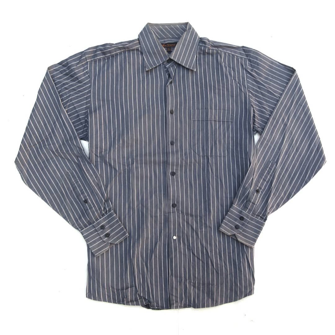 Ben Sherman Ben Sherman Long Sleeve Shirt In Grey Down Mod IconiC Size US L / EU 52-54 / 3 - 1 Thumbnail