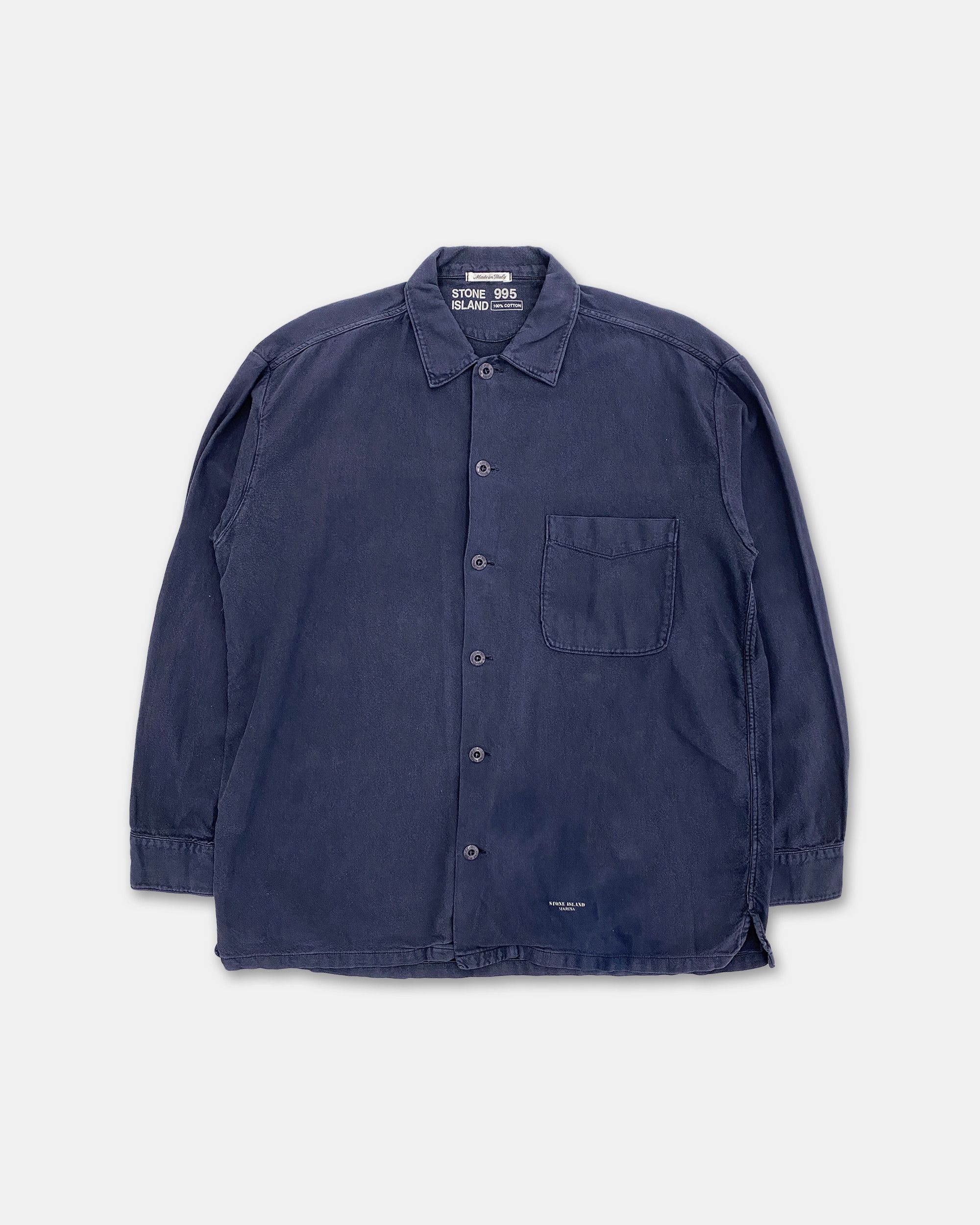 Stone Island SS1995 Oversized Chest Pocket Shirt Size US M / EU 48-50 / 2 - 2 Thumbnail