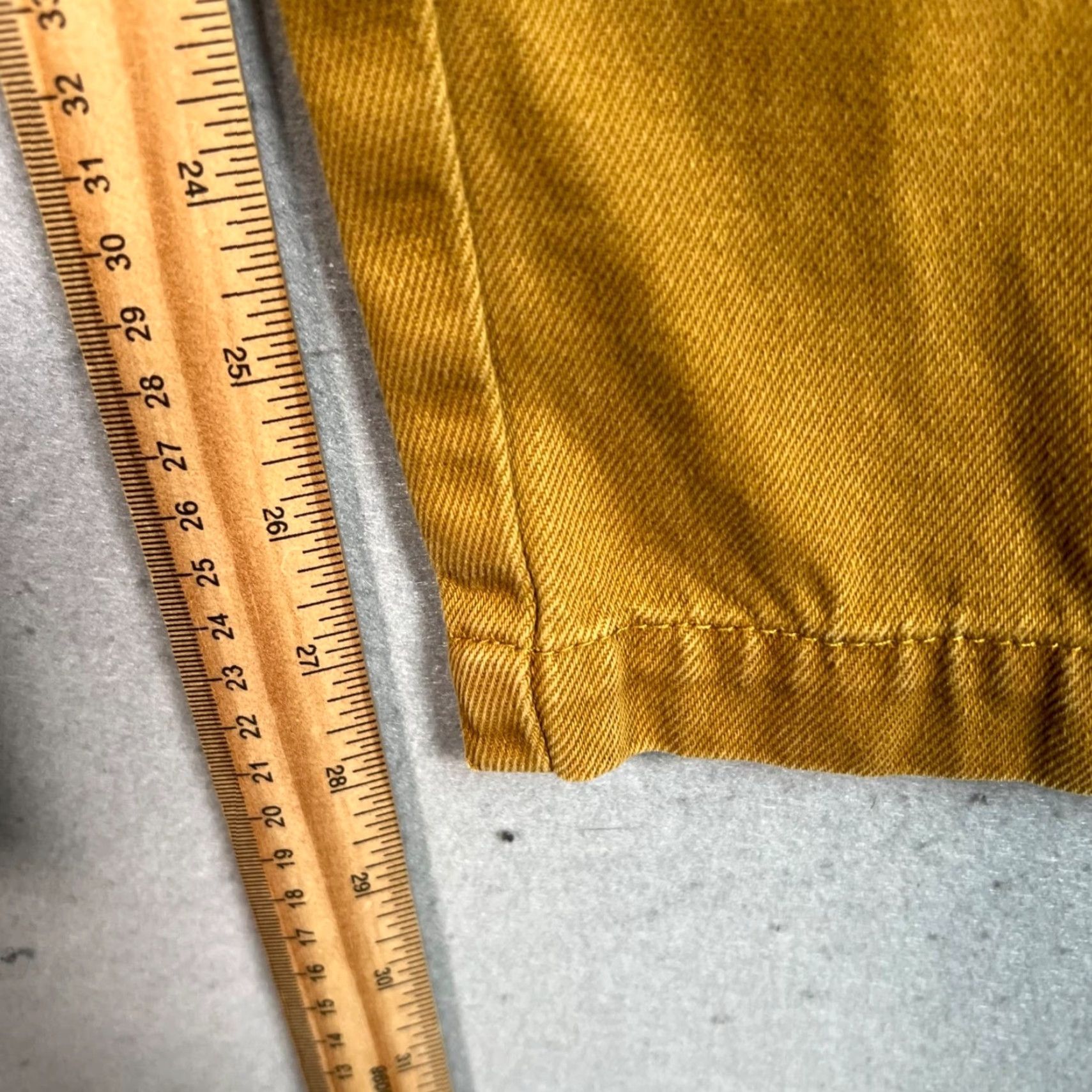 Alex Mill VINTAGE Alex Mill Womens Pants Chino 25 Mustard Yellow Cotton Blend Tapered Front Flat 29in Inseam Womens Size 42" / US 20 - 7 Thumbnail