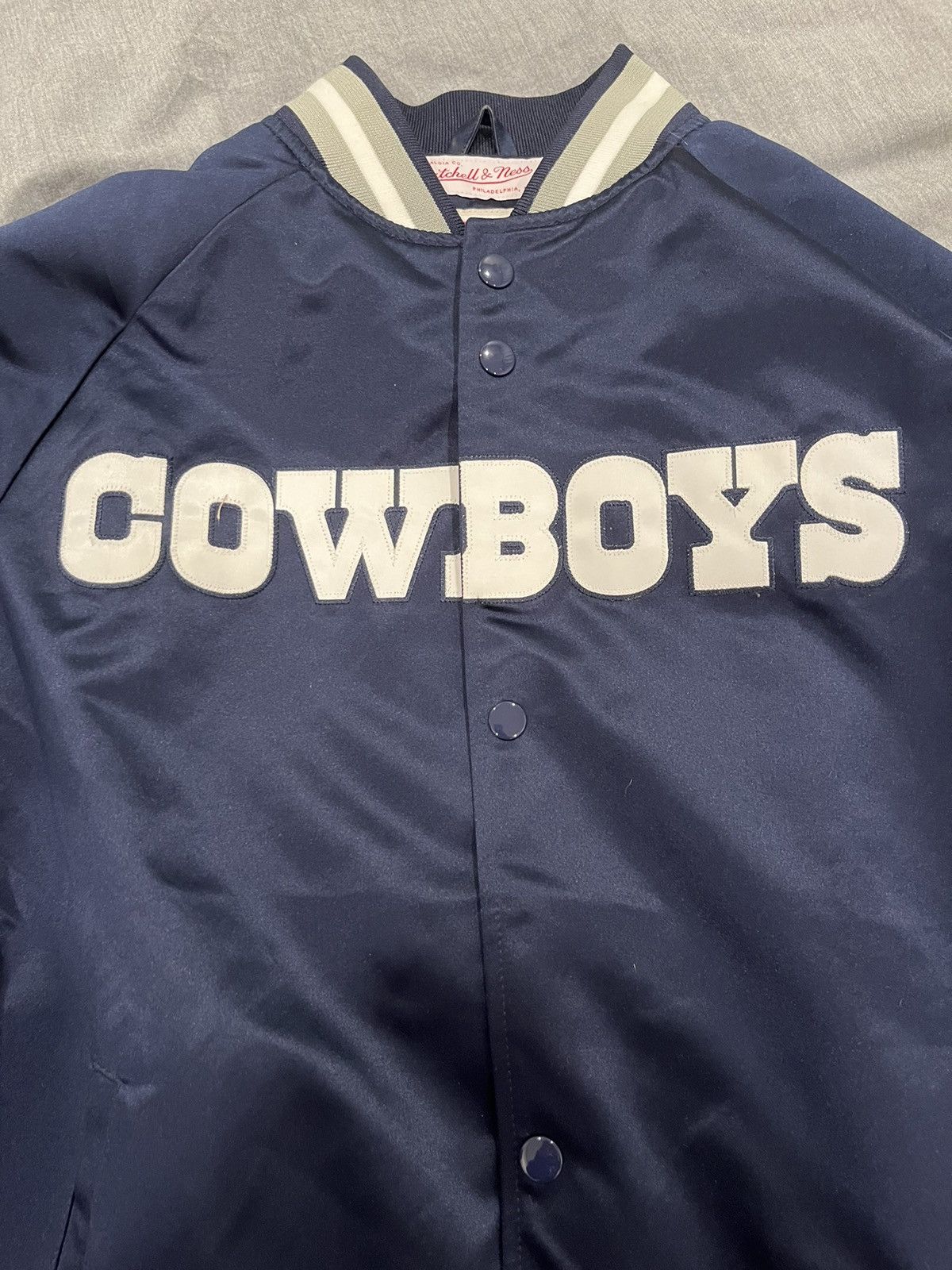 Mitchell & Ness Mitchell and Ness Satin Jacket Cowboys Size US S / EU 44-46 / 1 - 2 Thumbnail