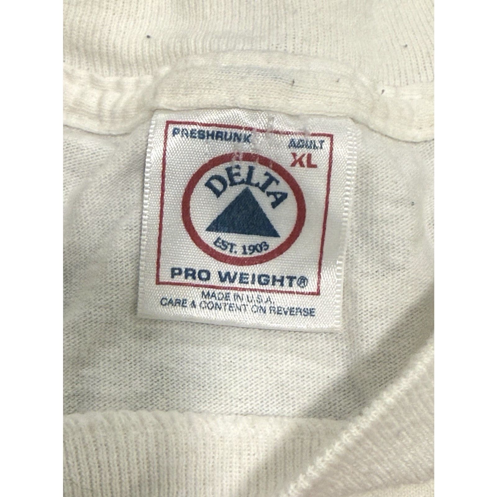 Delta VINTAGE Elvis Presley Shirt Band Tee XL White Cotton 1996 Graphic Tee Mens Size US XL / EU 56 / 4 - 6 Thumbnail