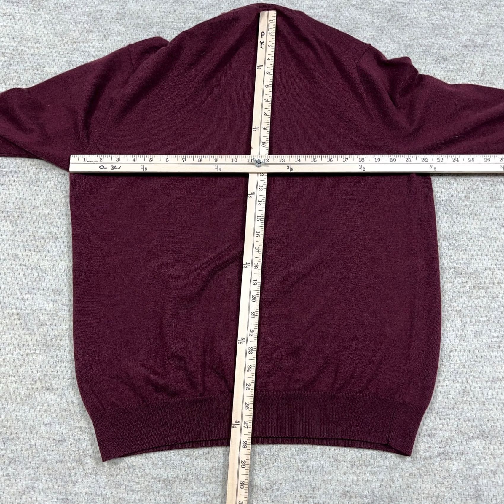Jos. A. Bank Jos A Bank Sweater Men 2XL Maroon Wool Pullover 1/4 Zip Knit Cardigan? Size US XXL / EU 58 / 5 - 4 Thumbnail