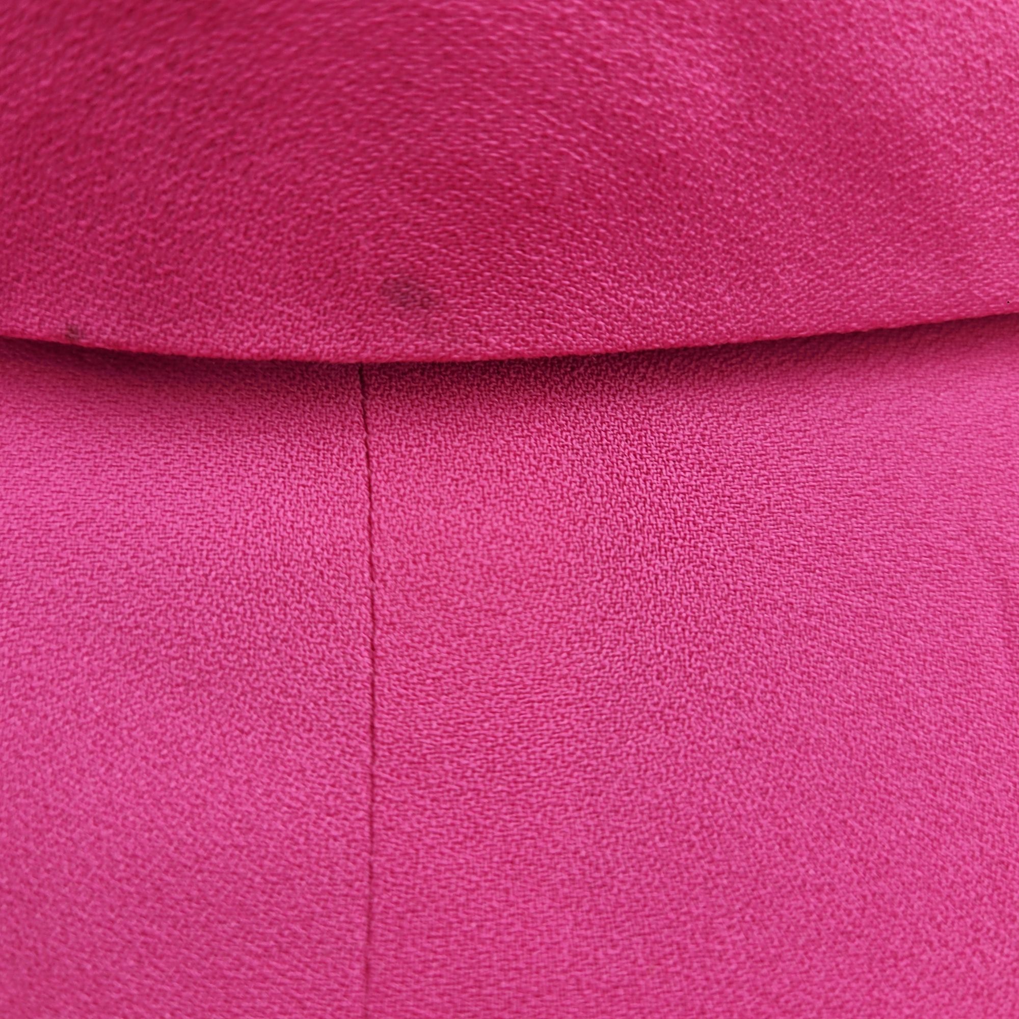 Vintage Vtg 90s Pink Open-Front Cropped Blazer Jacket Sz M Womens Fu Size M / US 6-8 / IT 42-44 - 7 Thumbnail