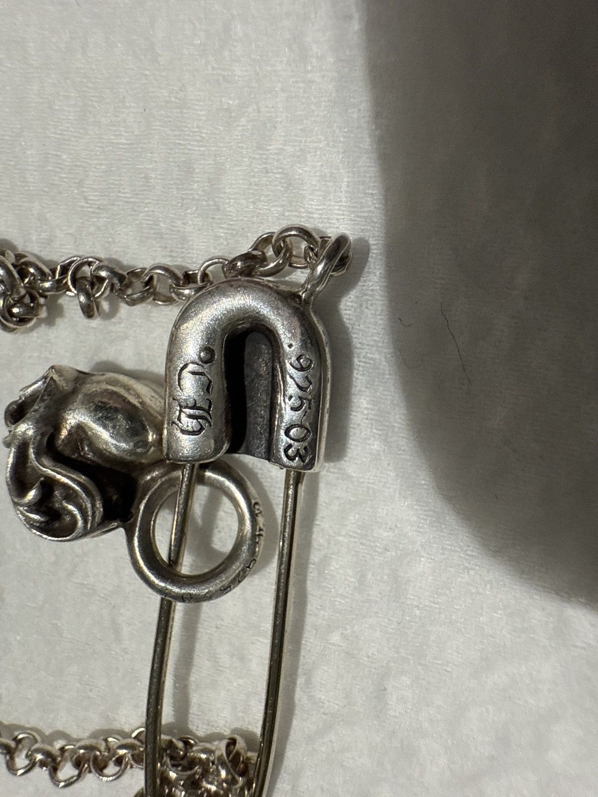 Chrome Hearts Chrome Hearts Diamond Necklace Silver Size ONE SIZE - 15 Thumbnail