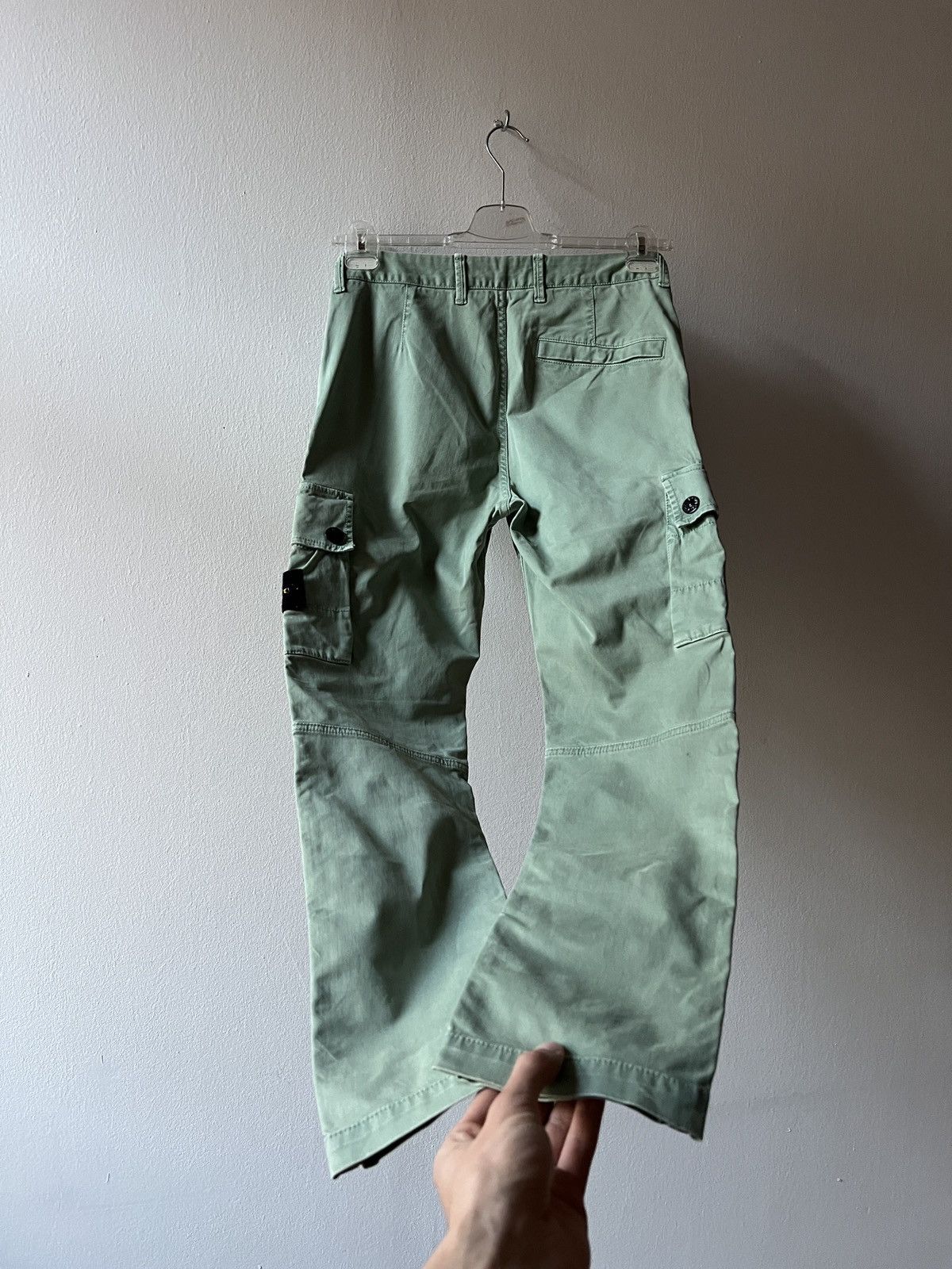 Stone Island Stone Island SL Blue Fade Out Cargo Pants Joggers Size US 30 / EU 46 - 3 Thumbnail