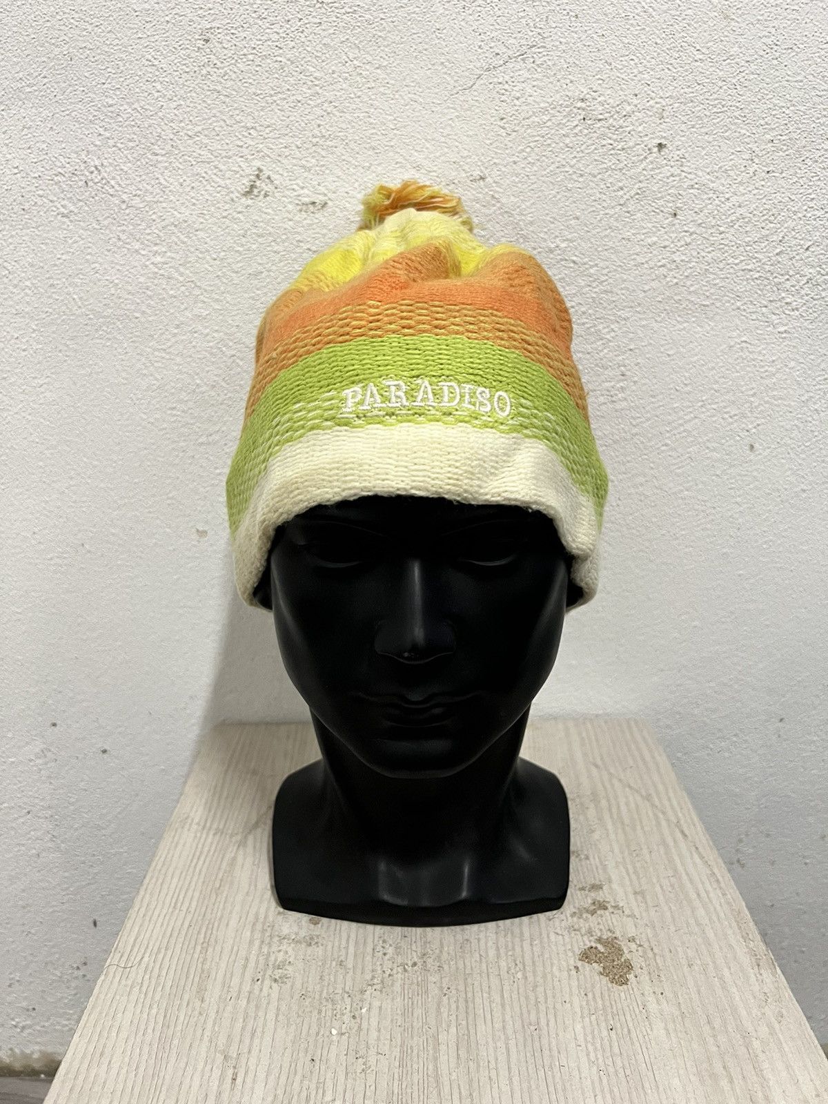 Vintage Vintage paradiso Multicolour Beanie Hat Size ONE SIZE - 2 Thumbnail