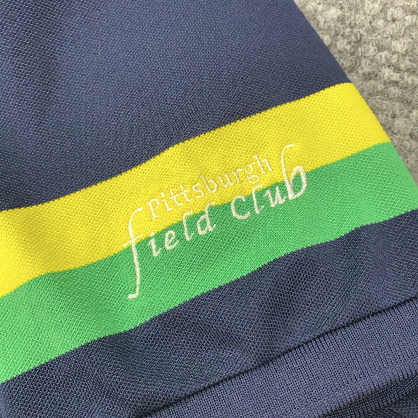Ralph Lauren Ralph Lauren Polo Shirt Mens Medium Stripe Pittsburgh Field Club Golf Tennis Mens Size US M / EU 48-50 / 2 - 7 Thumbnail