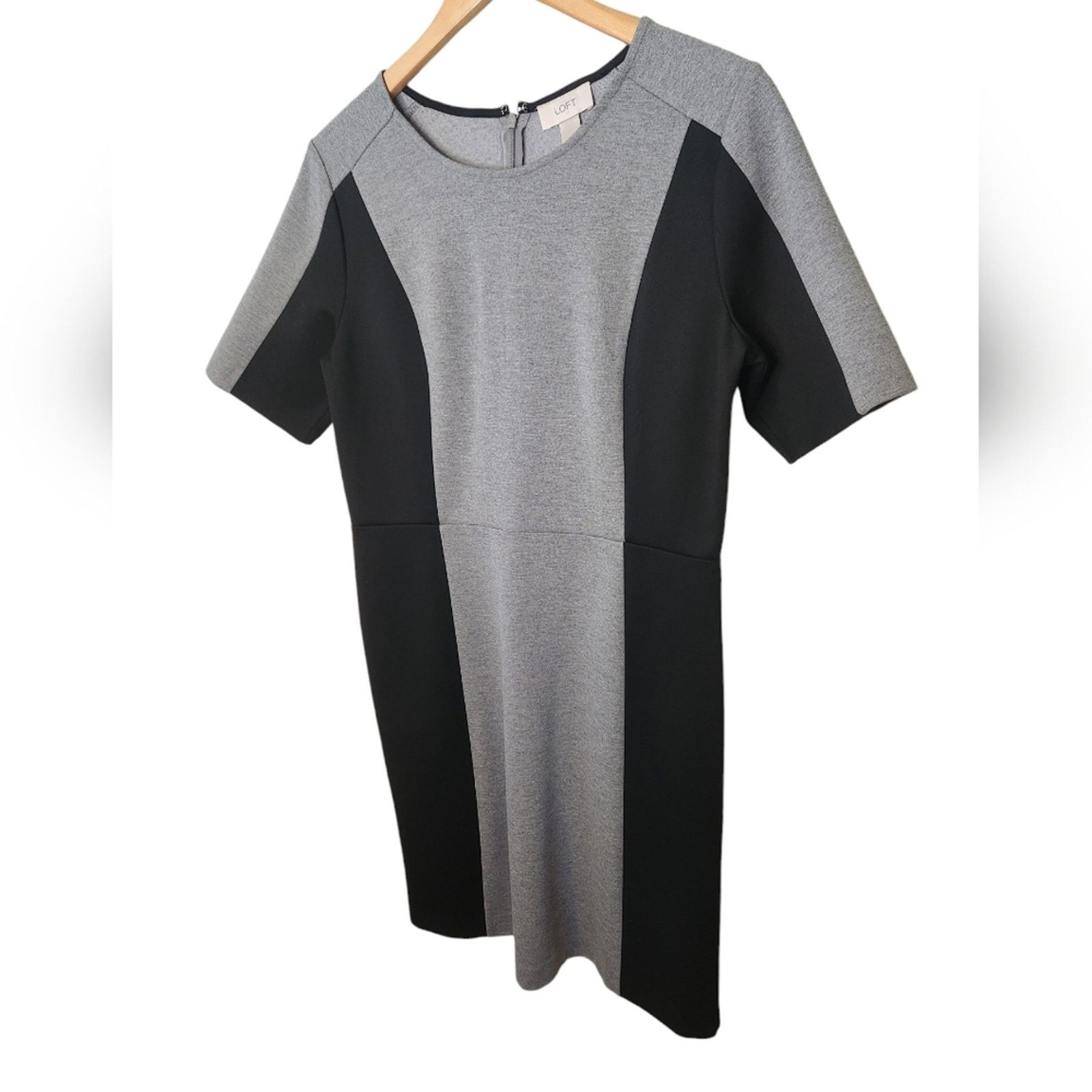 Loft Loft Colorblock black and gray A-Line dress 6 Size M / US 6-8 / IT 42-44 - 5 Thumbnail