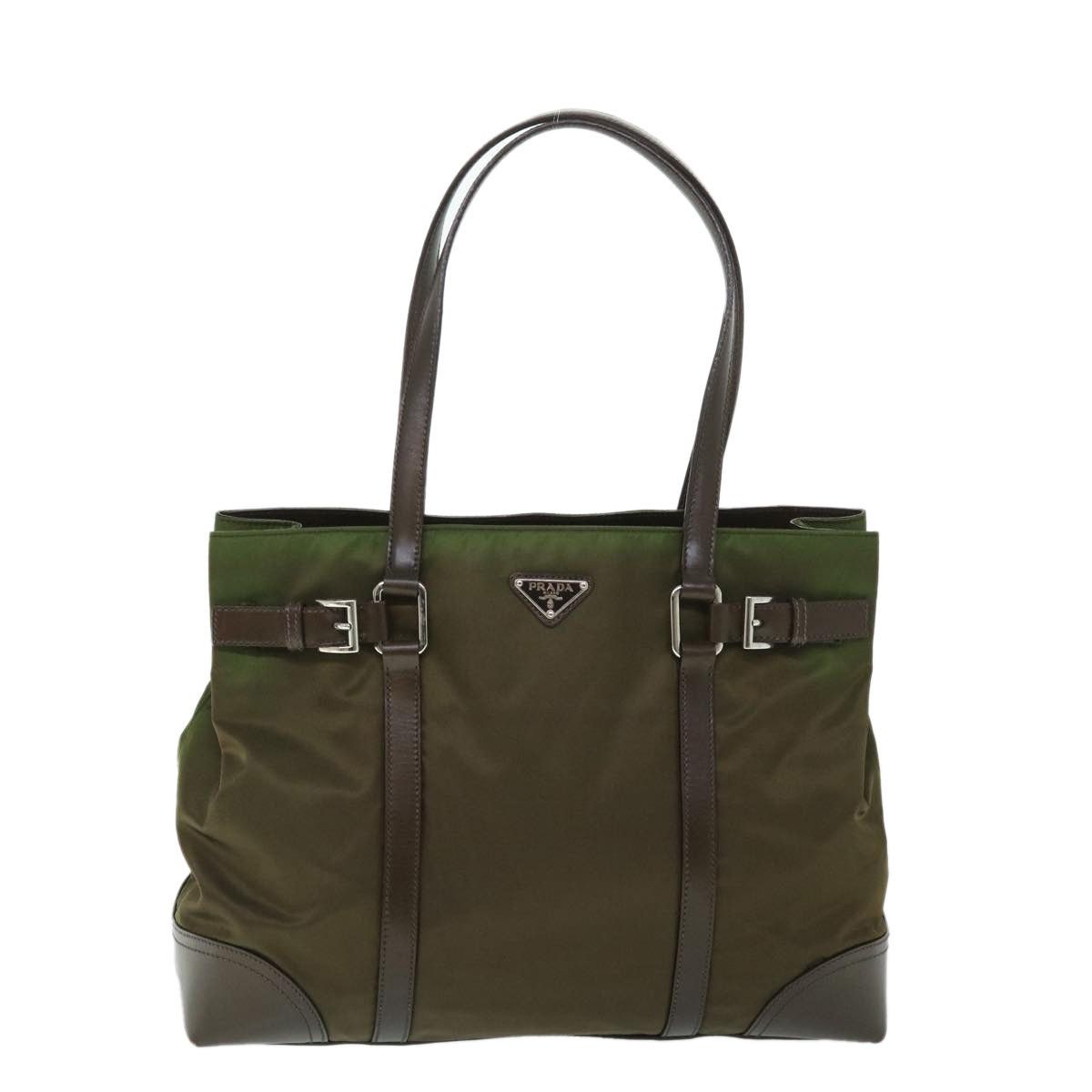 Prada PRADA Shoulder Bag Nylon Leather Green Size ONE SIZE - 2 Thumbnail
