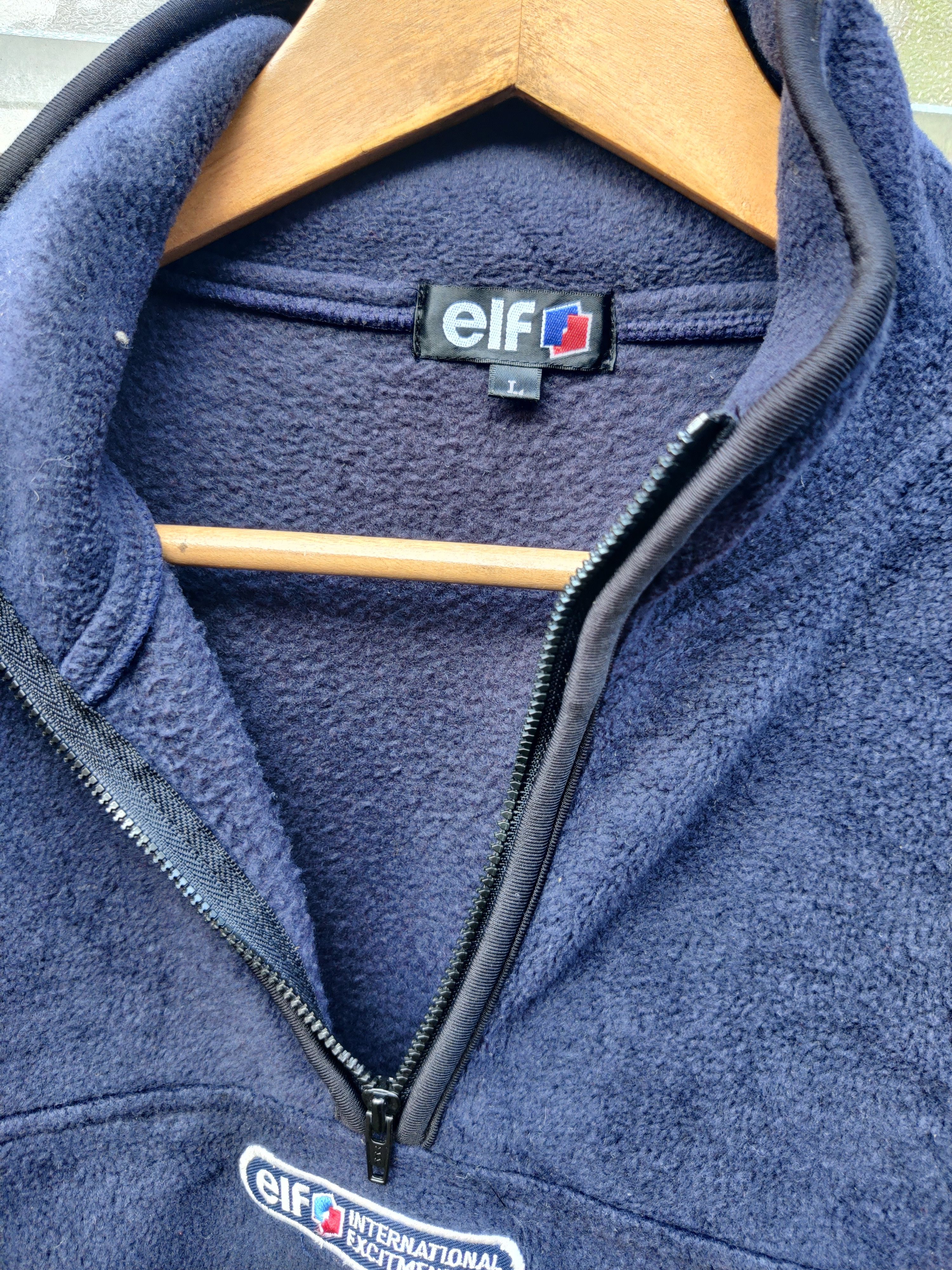 Vintage Vintage Elf International Quarter-Zip Fleece Jacket Size US L / EU 52-54 / 3 - 9 Thumbnail