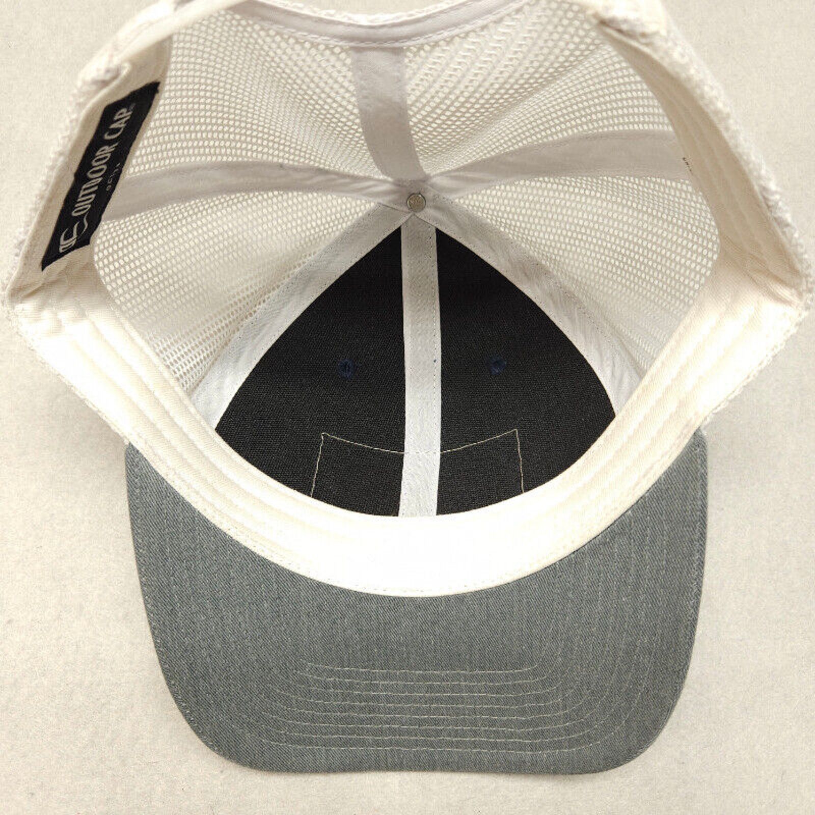 Other Outdoor Cap Trucker Style Men’s Cap Navy Blue Gray Brim Size ONE SIZE - 3 Thumbnail
