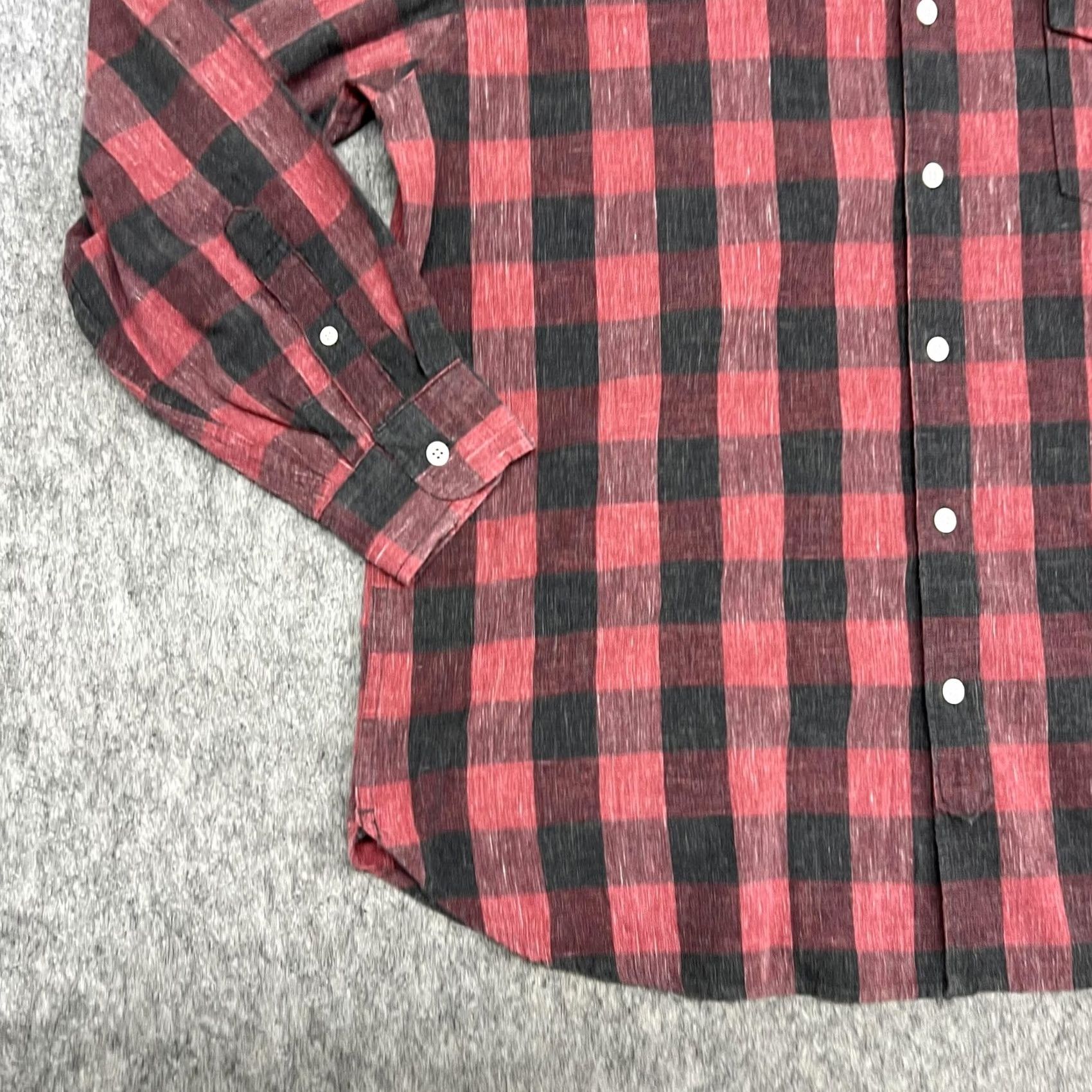 J.Crew J Crew Shirt Mens XL Red Black Buffalo Plaid Flannel Button Down Slim Fit Size US XL / EU 56 / 4 - 6 Thumbnail