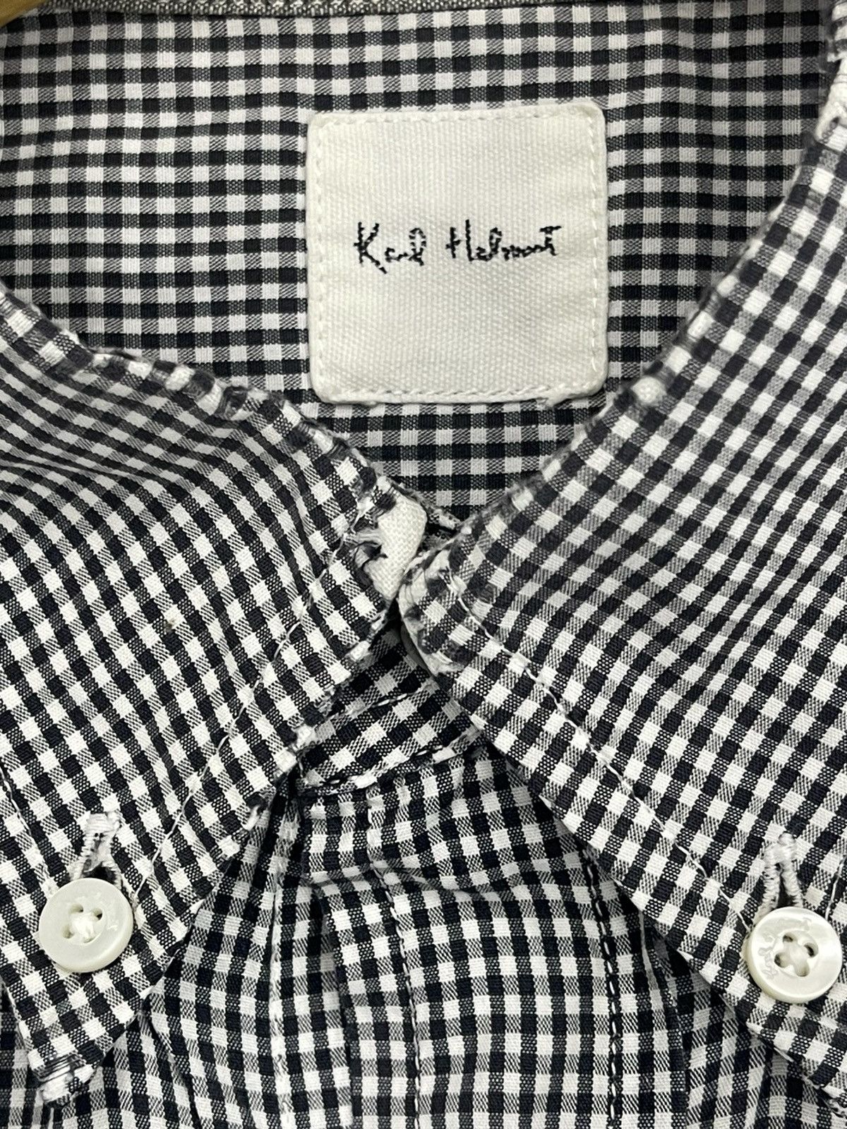 Karl Helmut Karl Helmut Lang Pink House Stripe Shirt Distressed Size US M / EU 48-50 / 2 - 6 Thumbnail