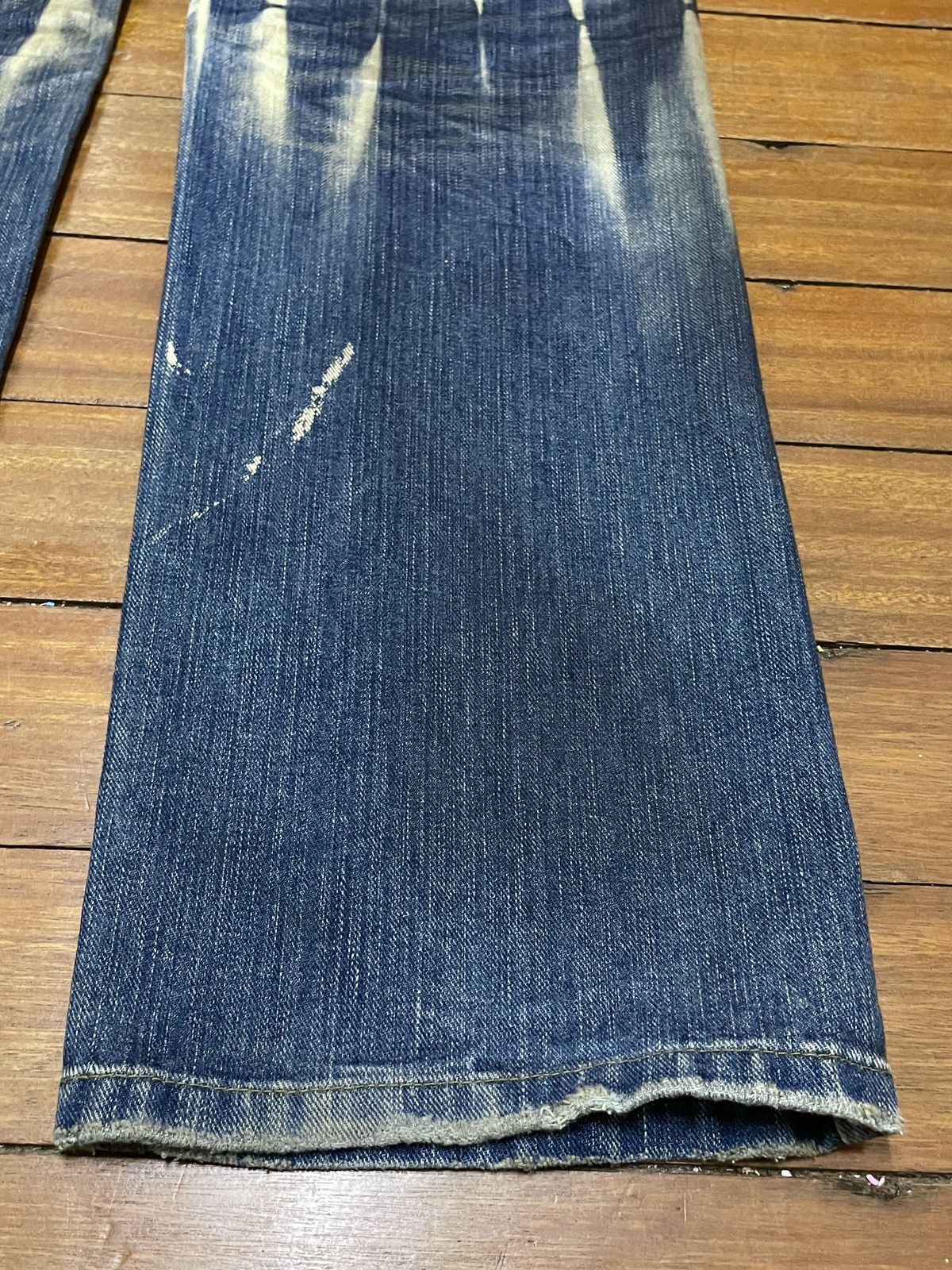 14th Addiction × Le Grande Bleu (L.G.B.) Rare Design Vintage Brand Korea Blue Jeans 2000s Size US 31 - 8 Thumbnail