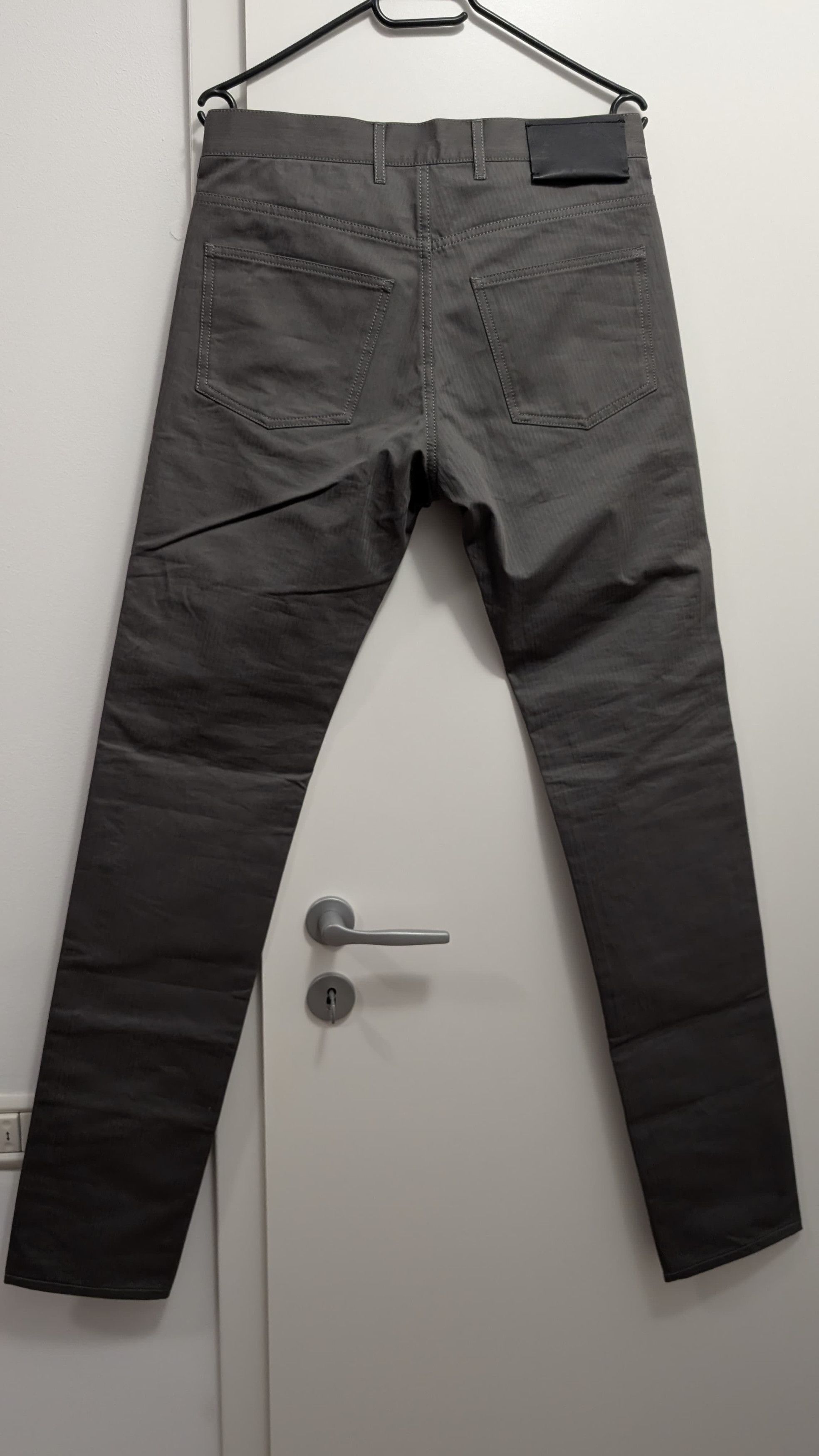 Lanvin LANVIN Grey Chevron Pattern Trousers - 31 - Skinny Fit Size US 31 - 4 Thumbnail