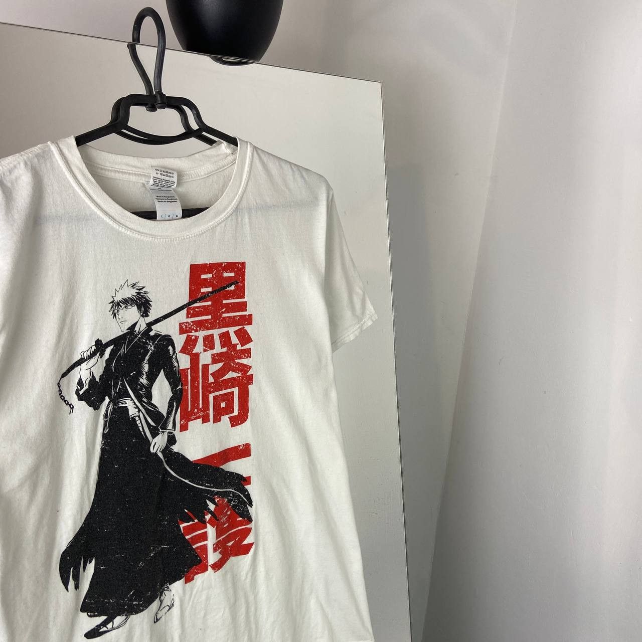 Anime Bleach Man T-Shirt Anime Big Print Streetwear Y2K Size US L / EU 52-54 / 3 - 2 Thumbnail