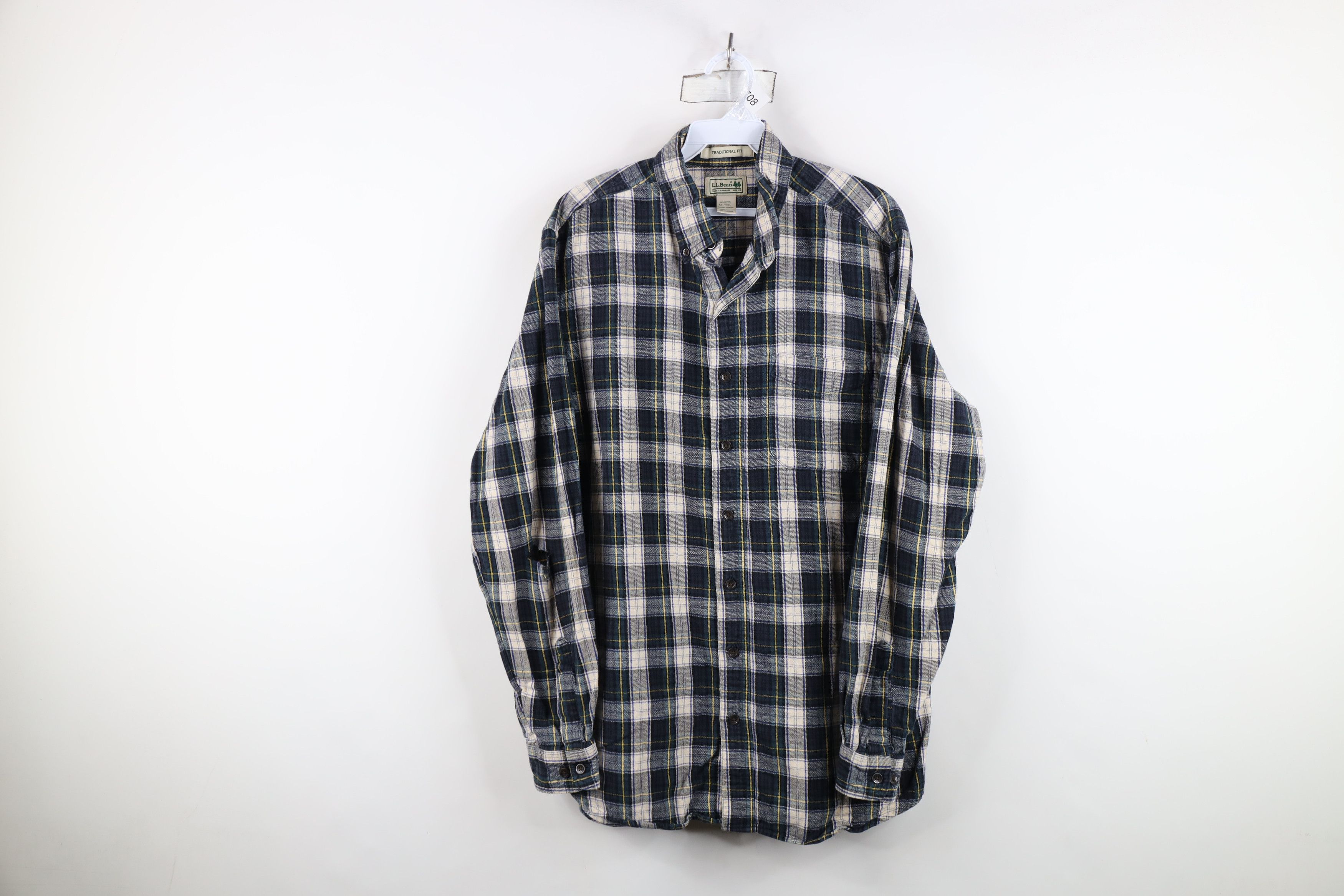 L.L. Bean Vintage LL Bean Flannel Collared Button Down Shirt Size US M / EU 48-50 / 2 - 1 Thumbnail