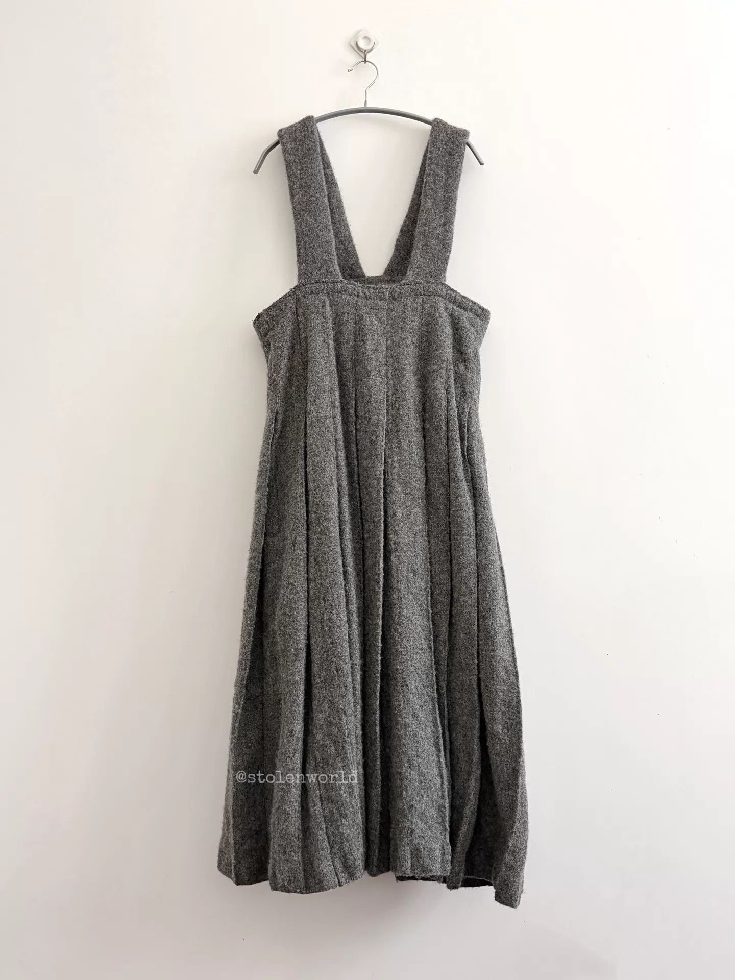 Comme des Garcons CDG 24AW Thick Wool Suspender Pleated Skirt Size S / US 4 / IT 40 - 5 Thumbnail