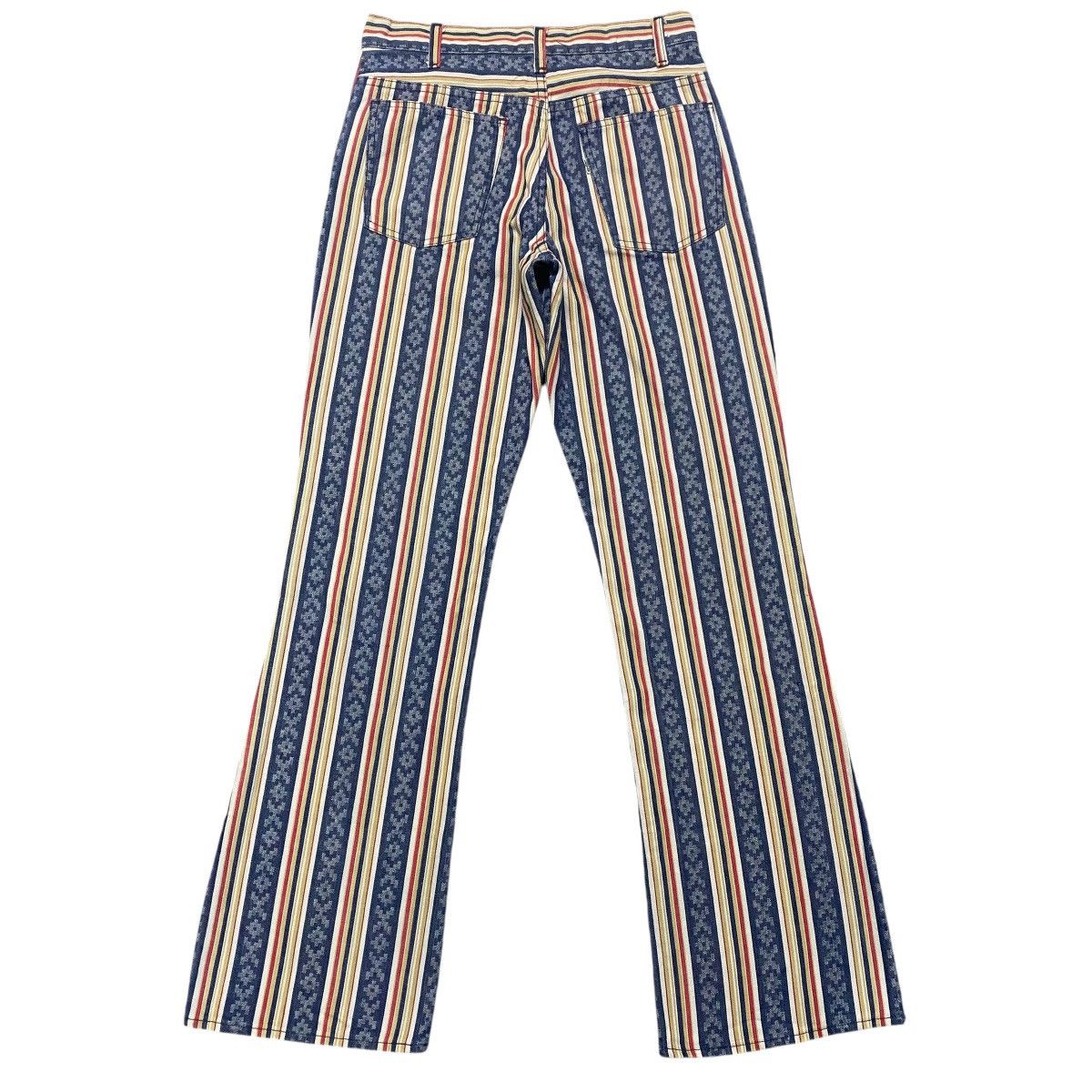 Levi's Vintage 70s Levis Big E Native Stripe Patern Flare Jeans Size US 29 - 1 Thumbnail