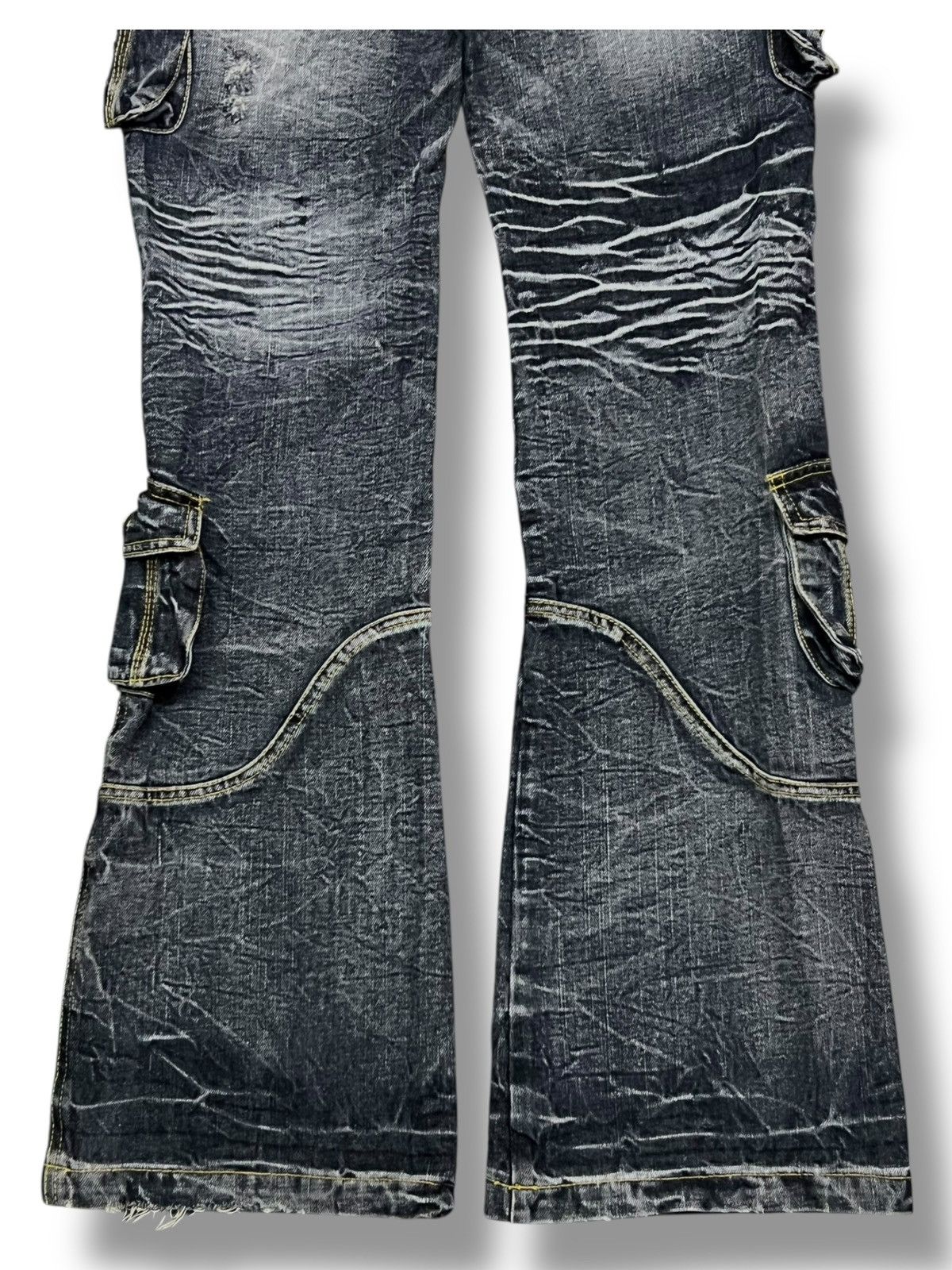 If Six Was Nine Flared Vintage Japanese Denim Zerosail Multi cargo pockets Size US 32 / EU 48 - 7 Thumbnail