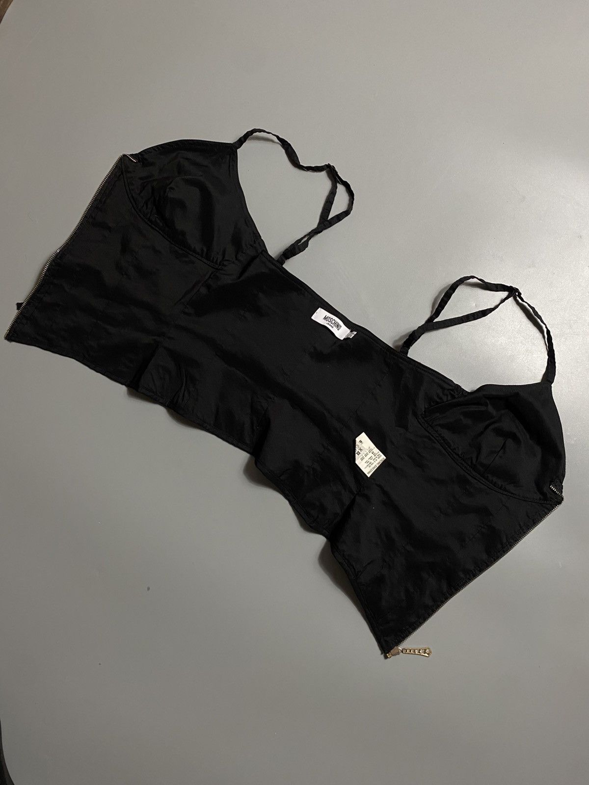 Moschino 2000s MOSCHINO VINTAGE RARE ZIP CORSET Size M / US 6-8 / IT 42-44 - 6 Thumbnail