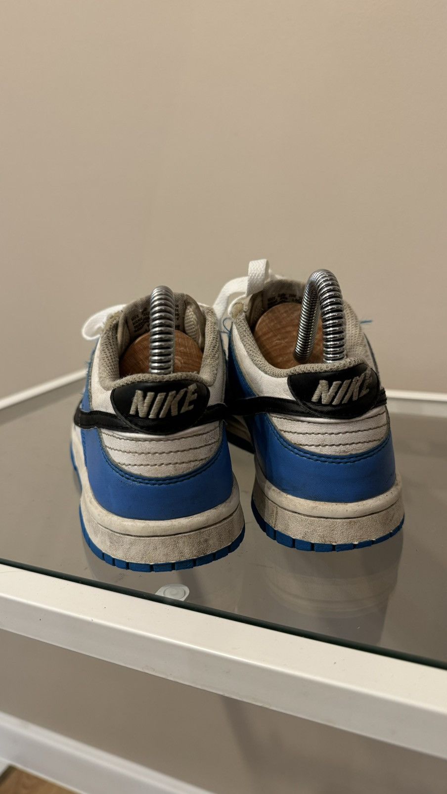 Nike Nike Dunk low sneakers blue white womens Size US 5.5 / IT 35.5 - 4 Thumbnail