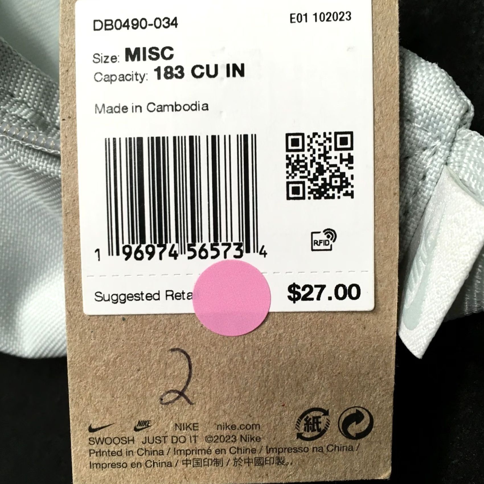 Nike Nike Bag Mens Green BNWT FANNY PACK WAIST WHITE SWOOSH LIGHT LIME Size ONE SIZE - 3 Thumbnail