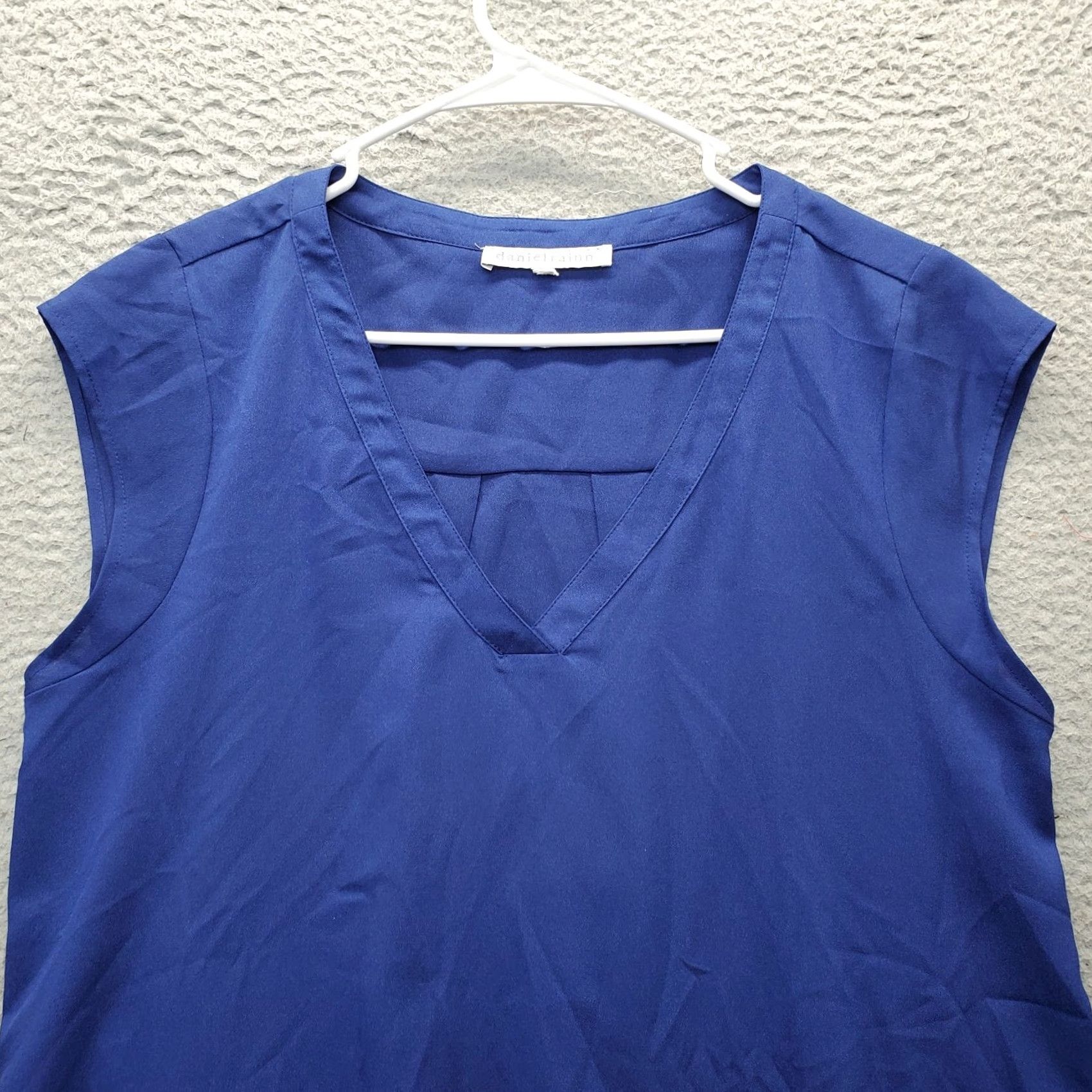 Anthropologie Daniel Rainn Tank Top Womens M Blue Sleeveless V Neck Pullover Size M / US 6-8 / IT 42-44 - 8 Thumbnail