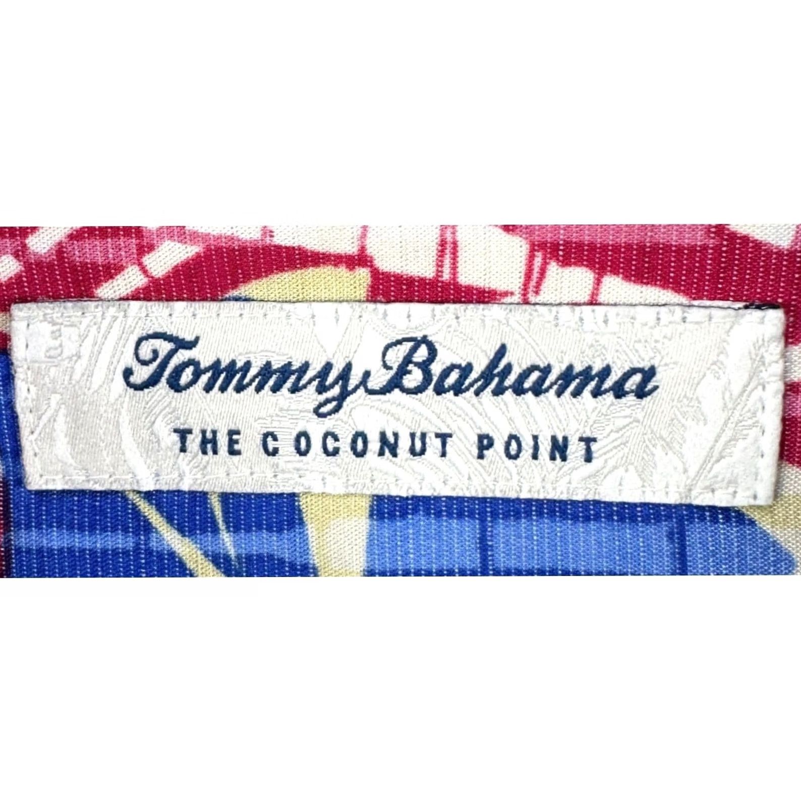 Tommy Bahama Tommy Bahama The Coconut Point Button-Up Shirt Mens Medium Blue Red Graphic NEW Size US M / EU 48-50 / 2 - 5 Thumbnail