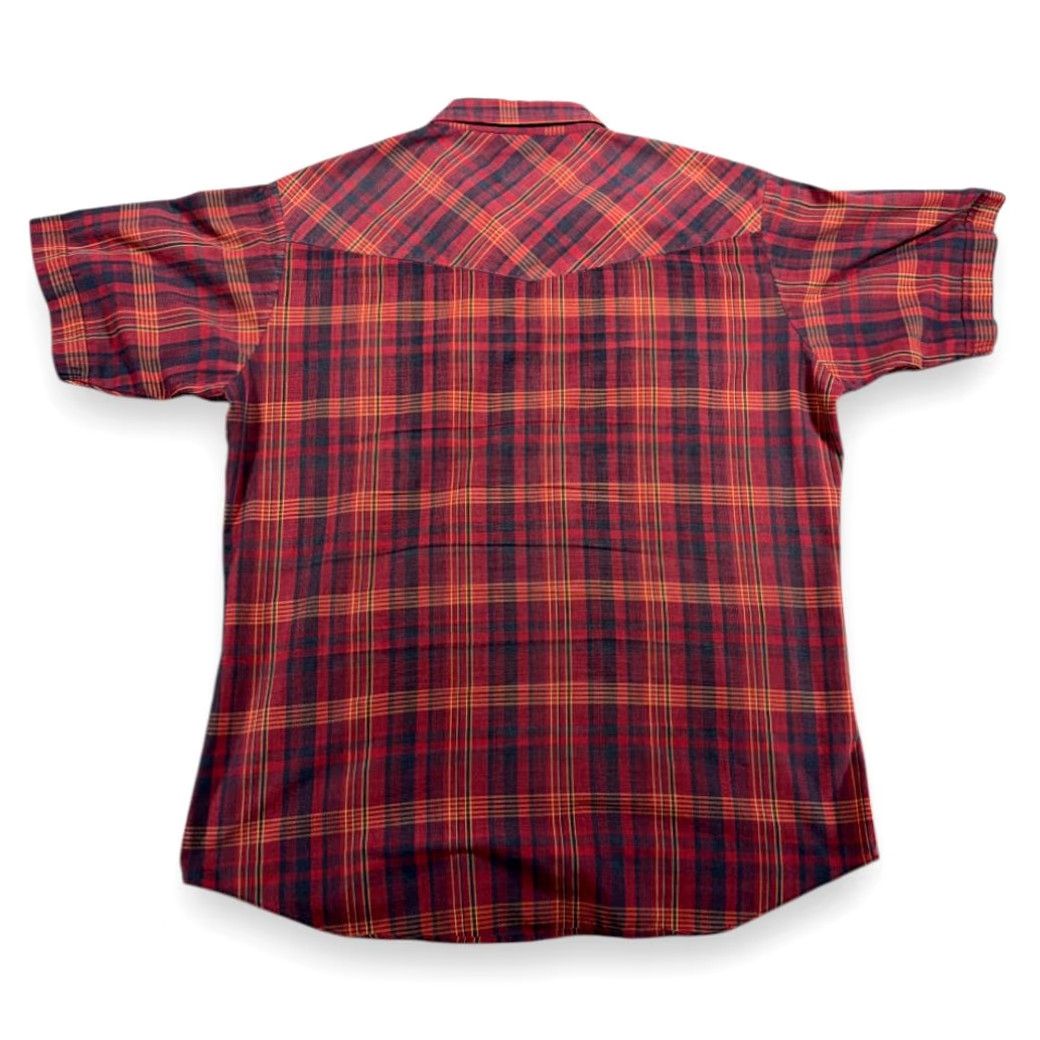 Vintage VINTAGE Ely Cattleman Western Shirt Adult LARGE Red Plaid Pearl Snap Cowboy 90s Size US L / EU 52-54 / 3 - 3 Thumbnail