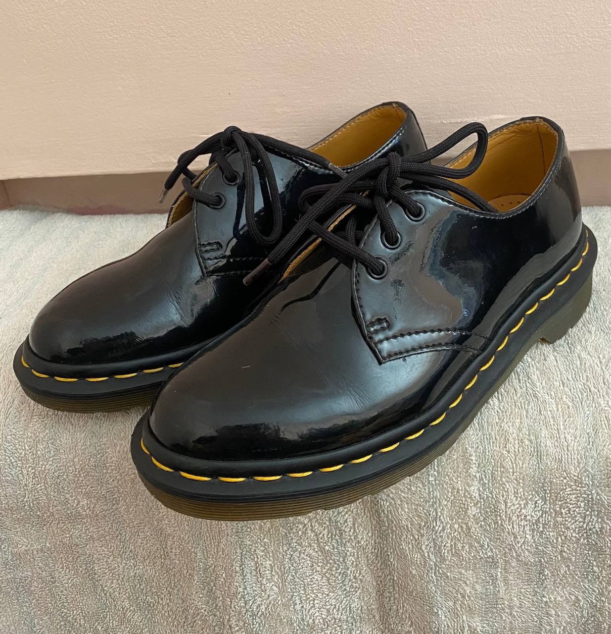 Dr. Martens × Vintage 🔥 Dr. Martens 1461 Classic Black Patent Leather Oxford Size US 6 / IT 36 - 4 Thumbnail