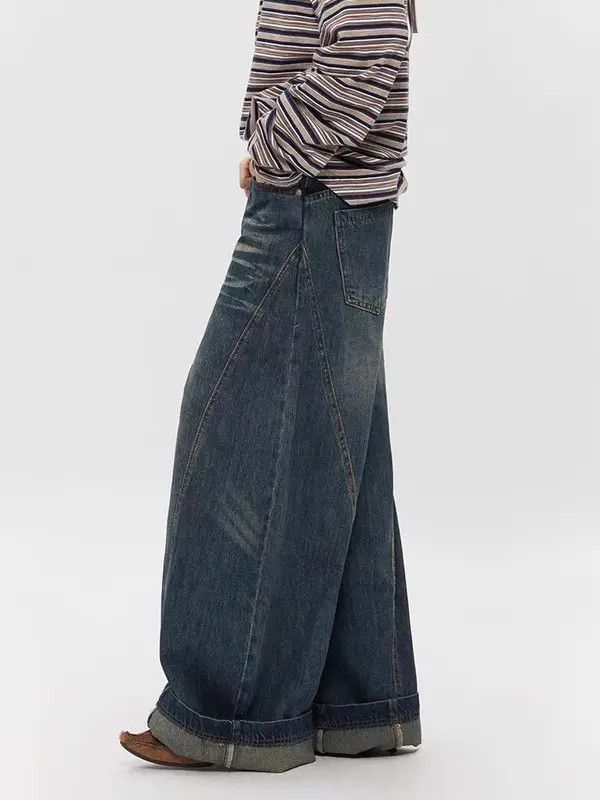 VIBE Washed machete design baggy vintage Y2K street hip hop jeans Size US 28 / EU 44 - 6 Thumbnail