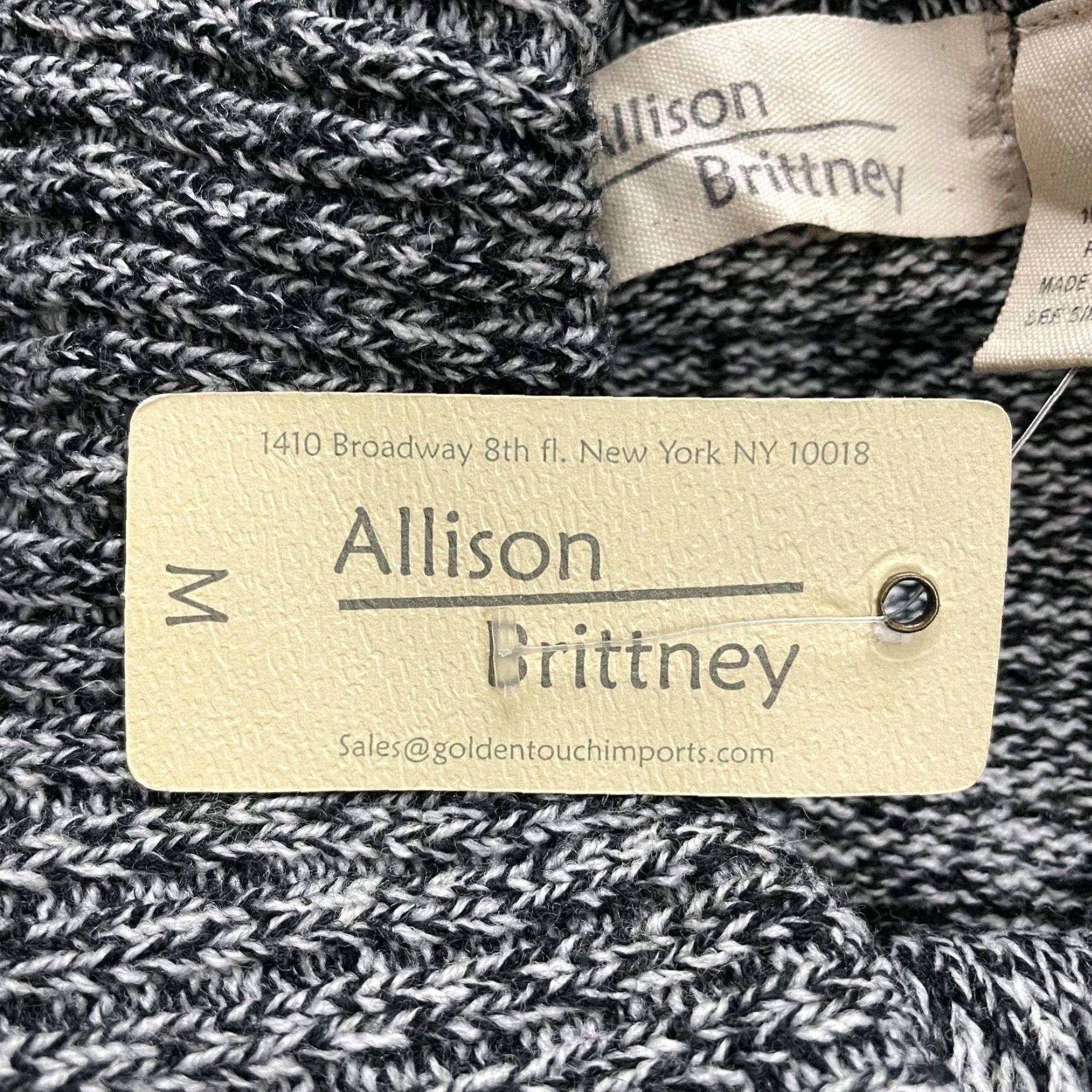 Vintage VINTAGE Allison Brittney Sweater Dress Womens Medium Gray Long Sleeve Knitted Midi Party Casual Workwear Size M / US 6-8 / IT 42-44 - 7 Thumbnail