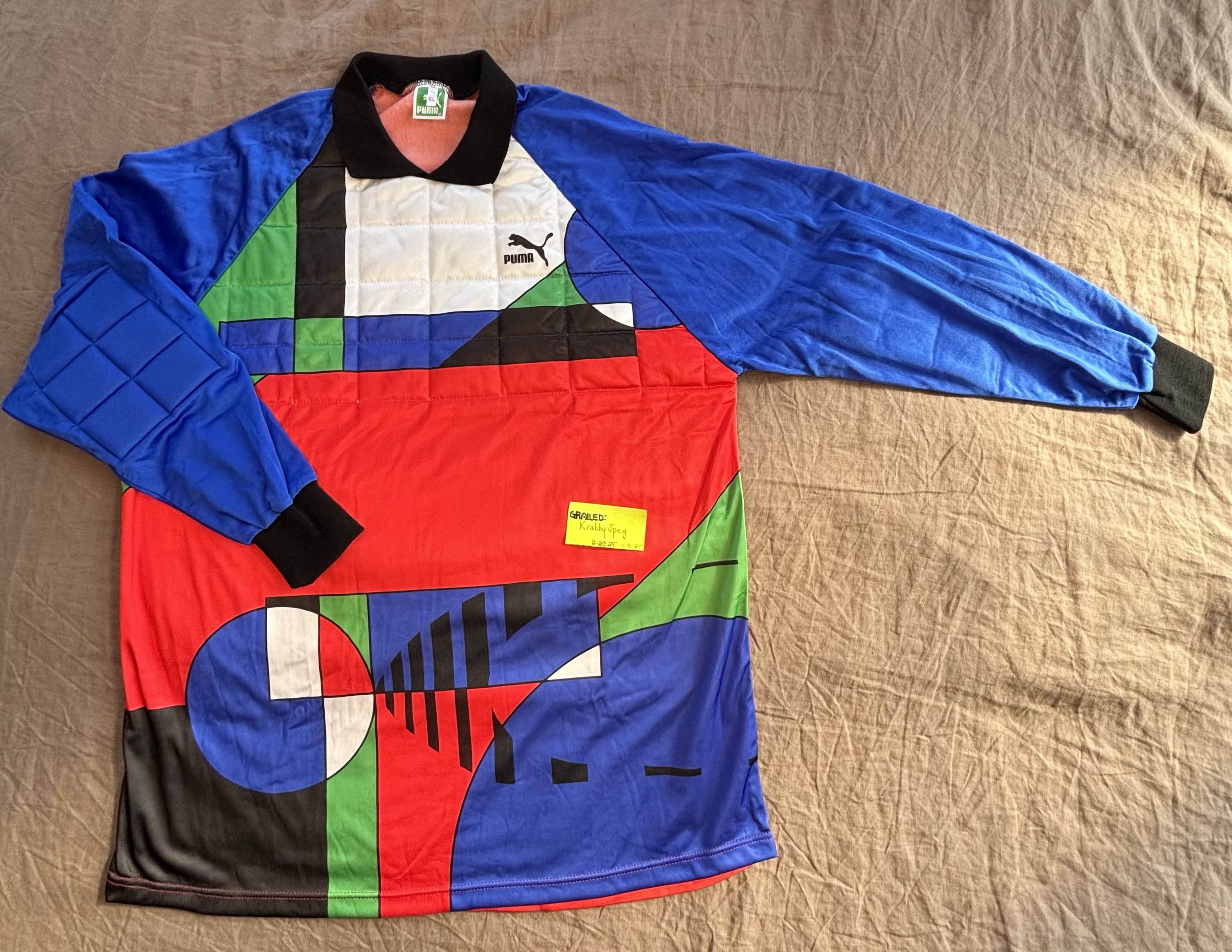 Puma Deadstock Vintage Euro Goalkeeper Puma Futbol Size US XL / EU 56 / 4 - 1 Thumbnail