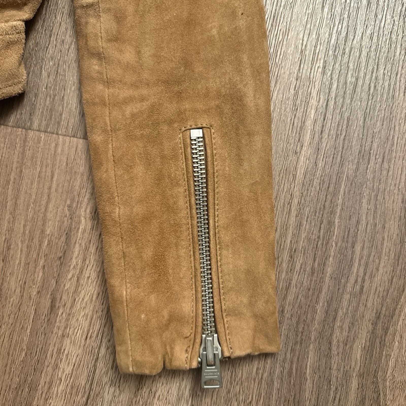 Allsaints All Saints Brown Suede Leather motorcycle Jacket size 2 Size XS / US 0-2 / IT 36-38 - 5 Thumbnail