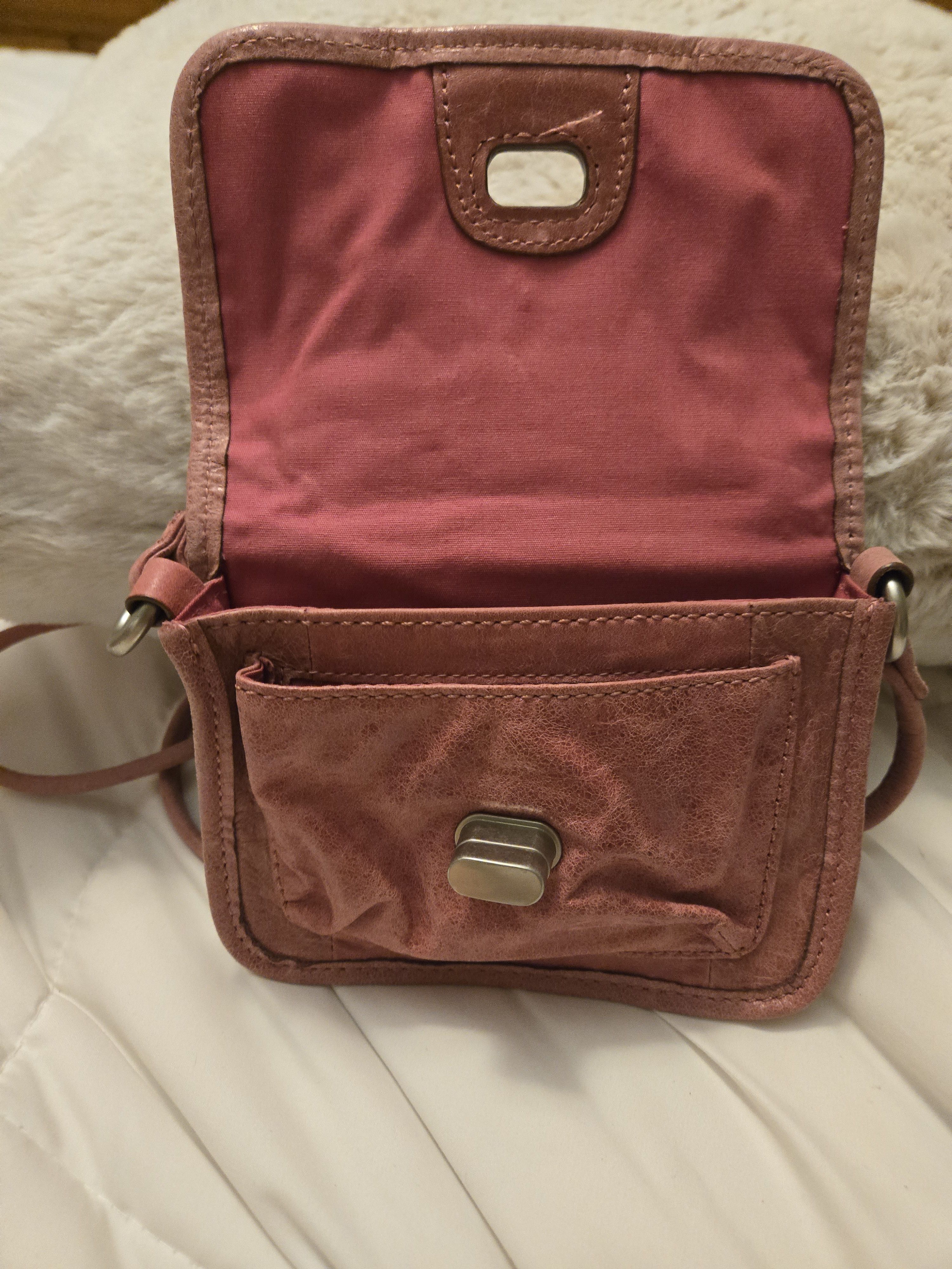 Fossil Fossil Leather Fushia Crossbody Handbag Size ONE SIZE - 2 Thumbnail