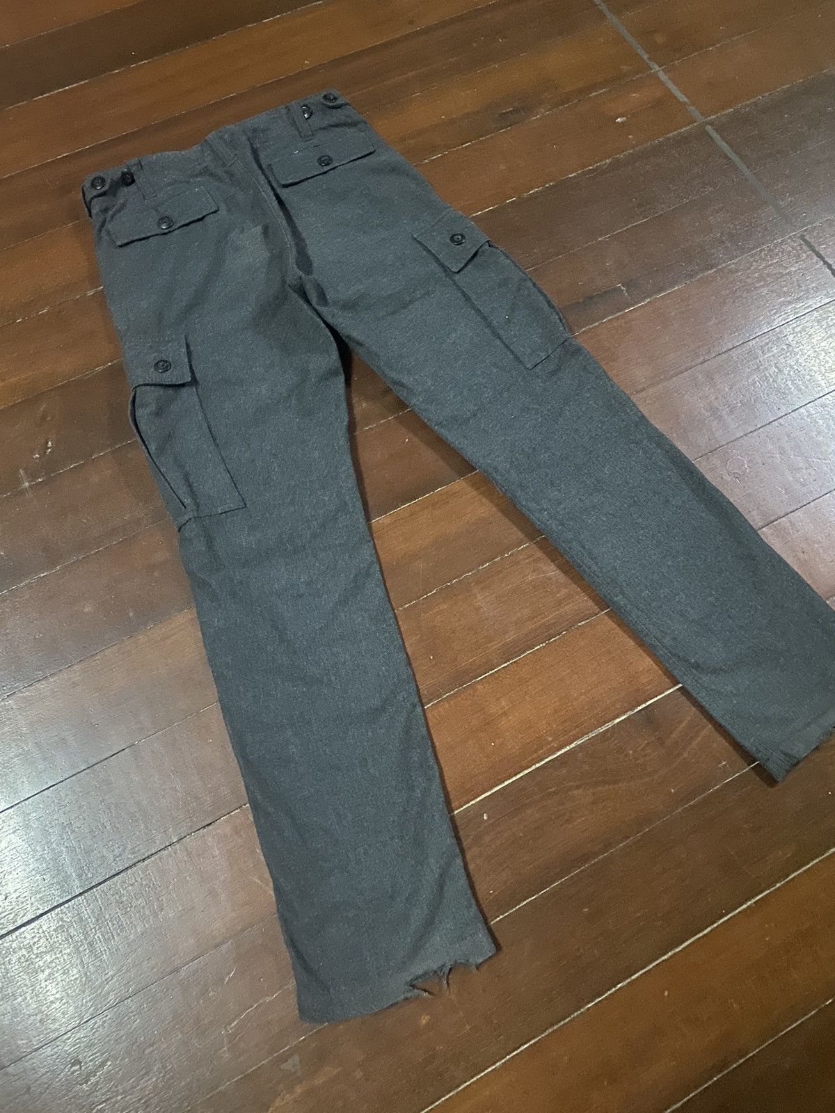 Japanese Brand FIRE 🔥 BACK NUMBER CARGO PANTS WOOL Size US 34 / EU 50 - 13 Thumbnail