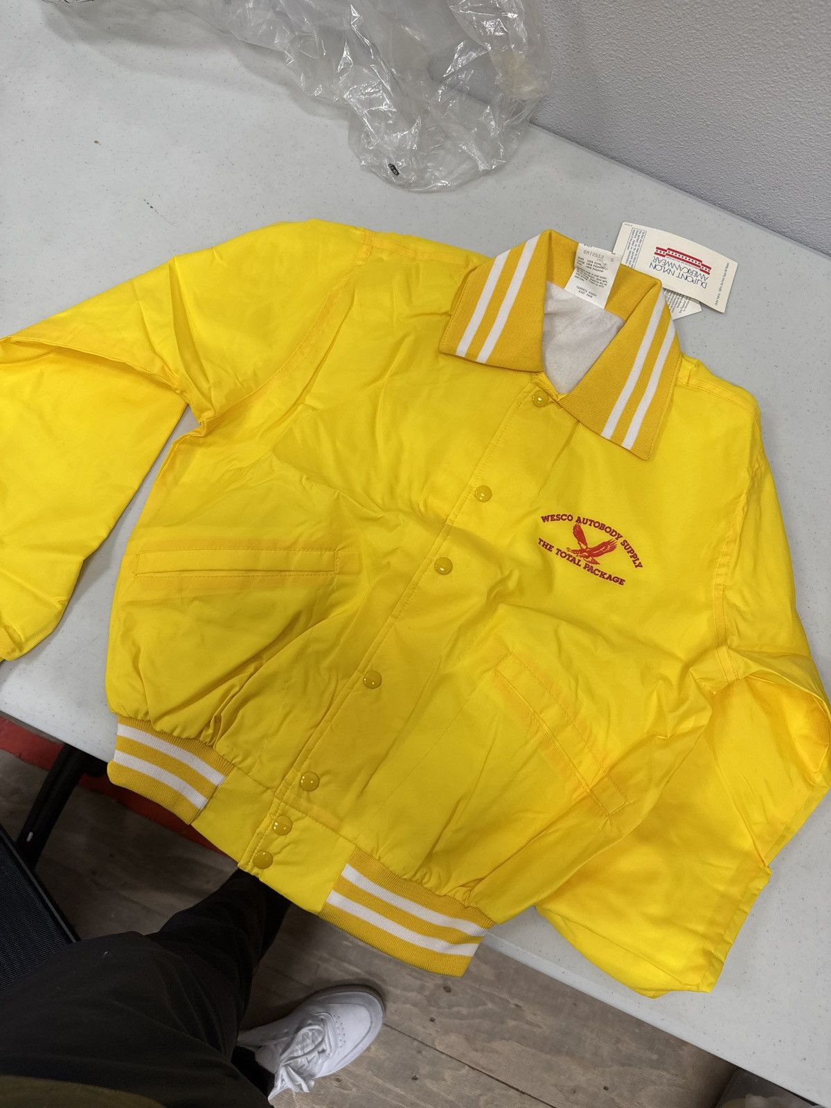 Rare-One-Of-None • WESCO Autobody ‘70s Yellow Windbreaker