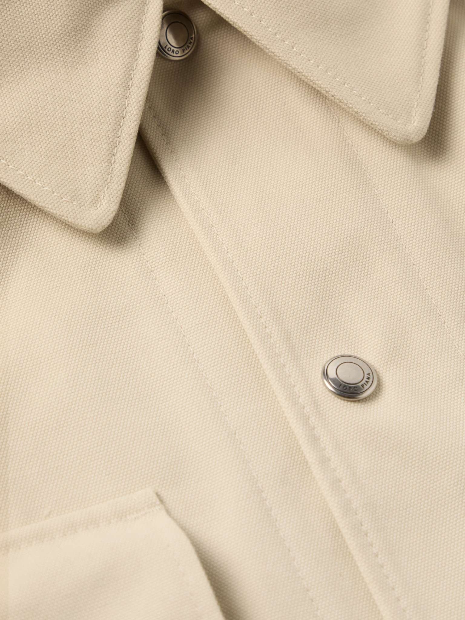 Loro Piana o1srvl11e0725 Toei Cotton Jacket in Beige Size US S / EU 44-46 / 1 - 5 Thumbnail