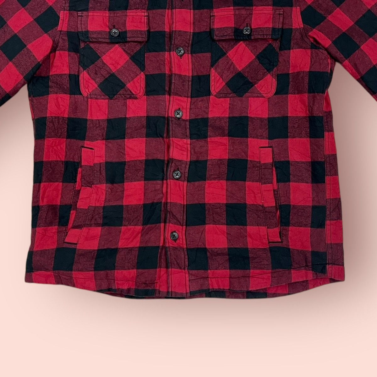 Flannel × Jun Takahashi × Uniqlo VINTAGE UNIQLO DOUBLE CHEST POCKET FLEECE LINING FLANNEL Size US L / EU 52-54 / 3 - 5 Thumbnail