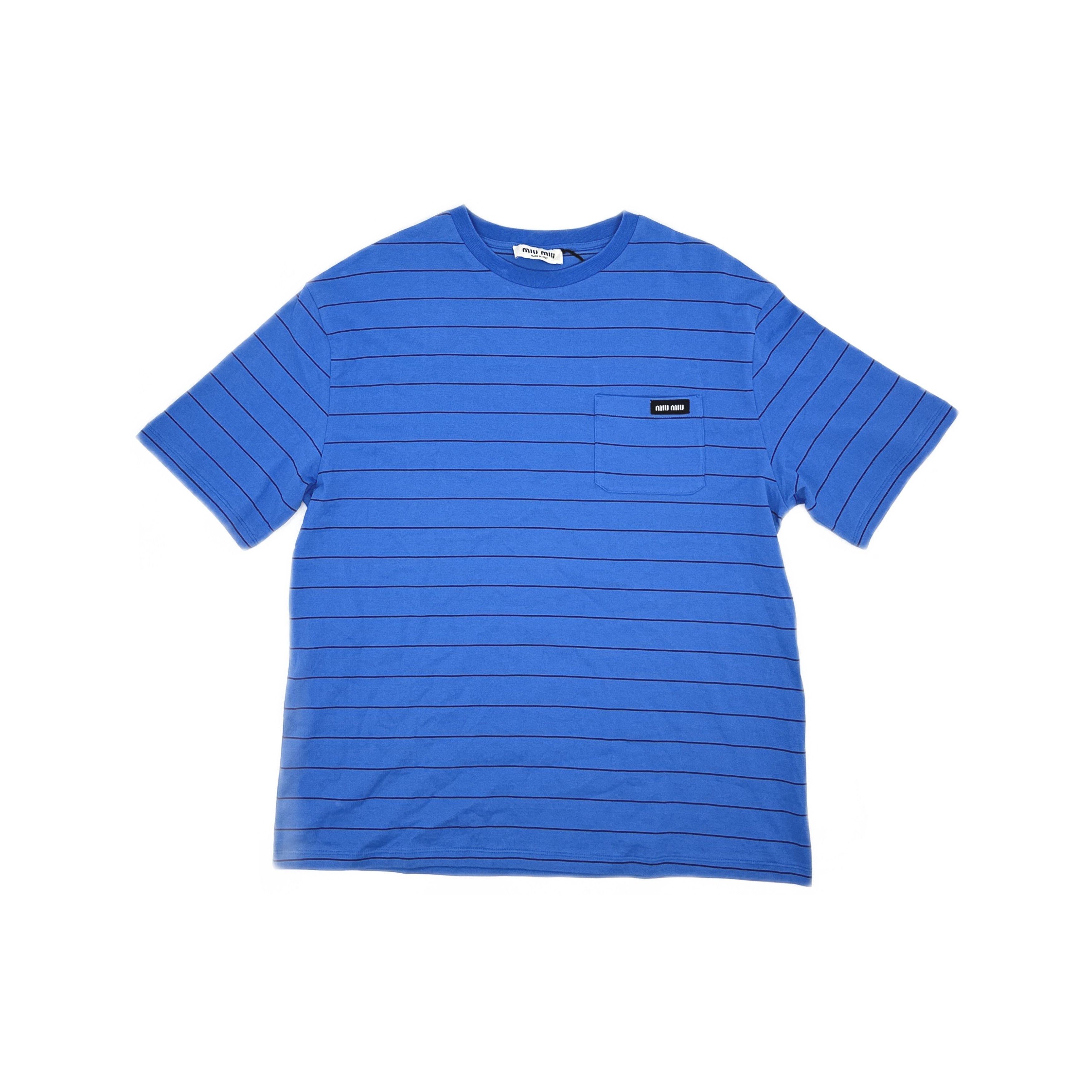 Miu Miu Miu Miu Striped Pocket T-Shirt Size M Size M / US 6-8 / IT 42-44 - 1 Thumbnail