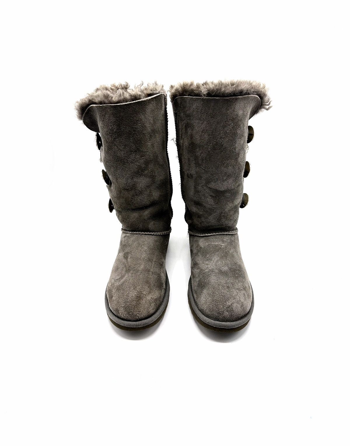 Ugg UGG Glam Bailey Button Sheepskin Suede Winter Boots Size US 5 / IT 35 - 2 Thumbnail