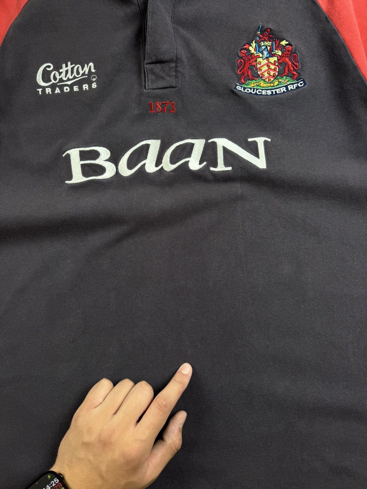 Cotton Traders Gloucester Rugby Shirt 2002 2003 Cotton Traders 00s Large Polo Jersey T Shirt Size US L / EU 52-54 / 3 - 8 Thumbnail
